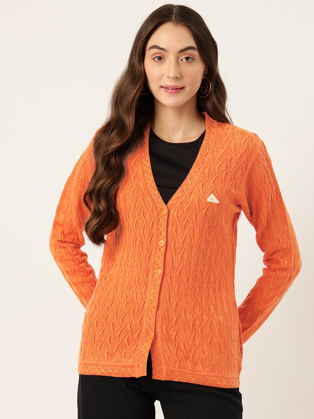 

Monte Carlo Self Designed Woollen Cardigan, Orange