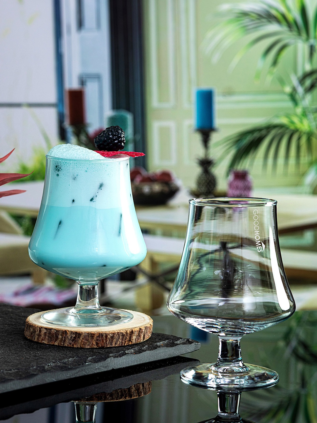 

GOODHOMES Transparent 6-Pieces Glass Wine Glasses 340 ml Each