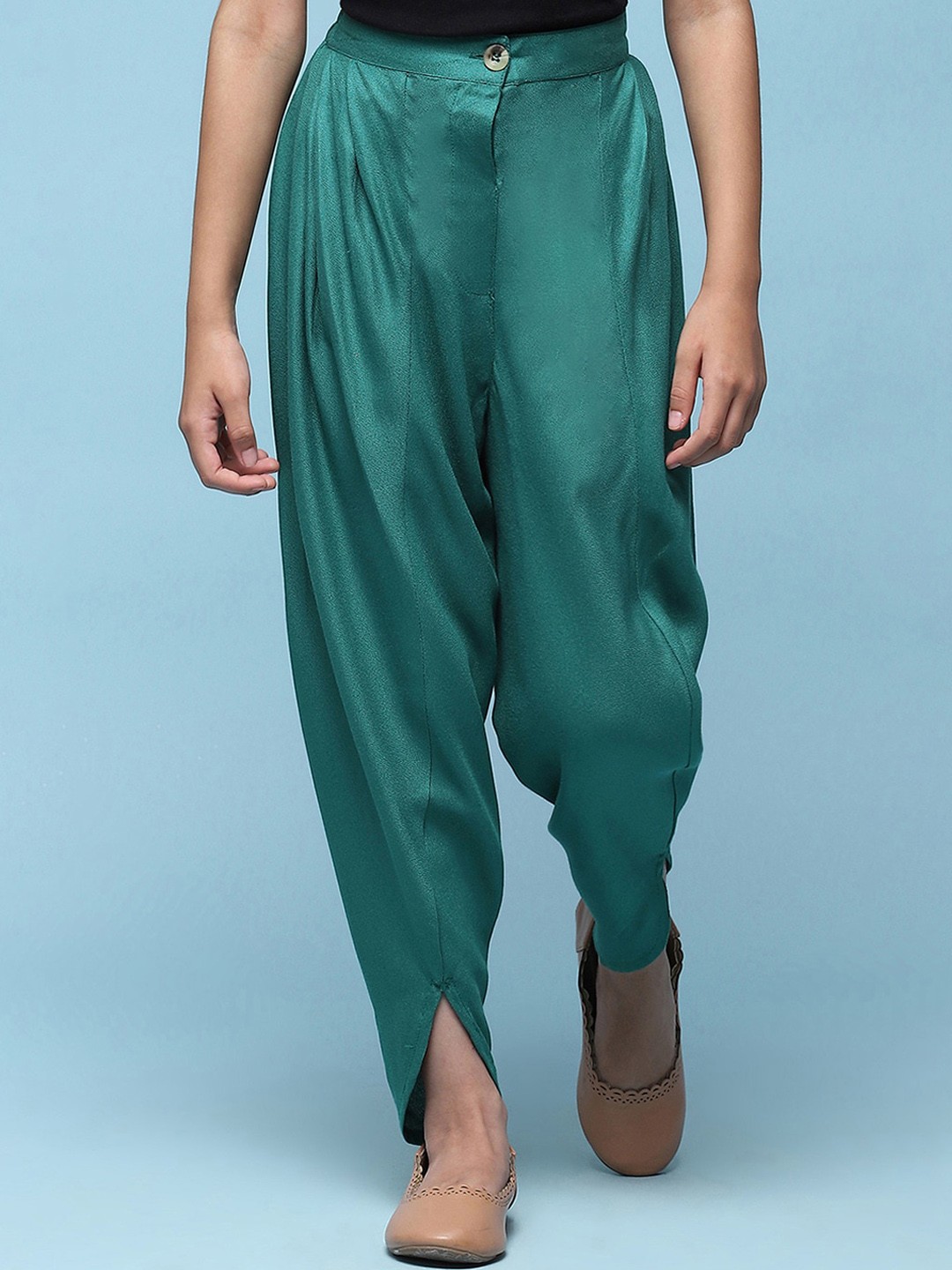 

Biba Girls Relaxed Straight Leg Straight Fit Trousers, Green