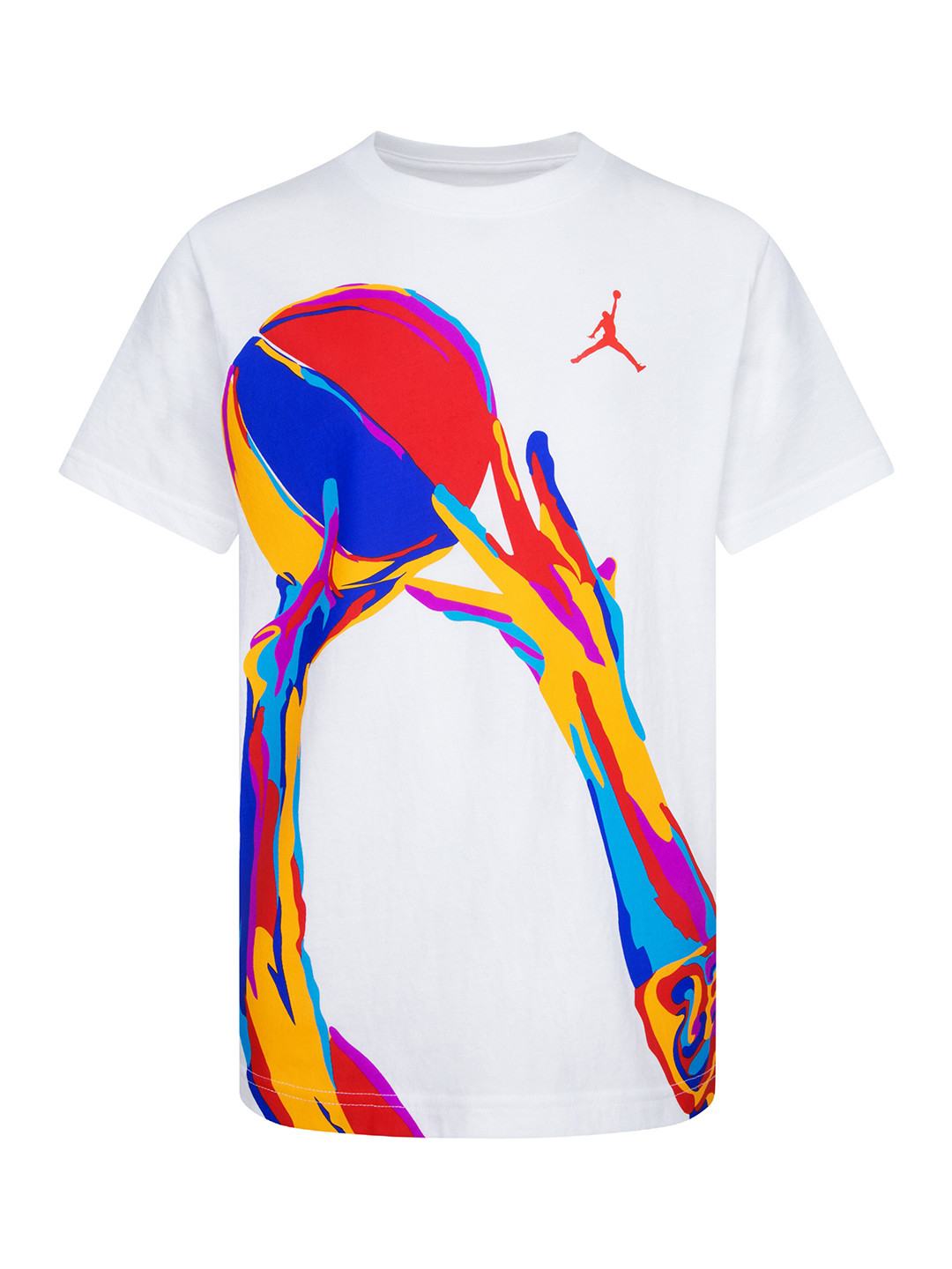 

Jordan Boys Graphic Printed Round Neck T-shirt, White