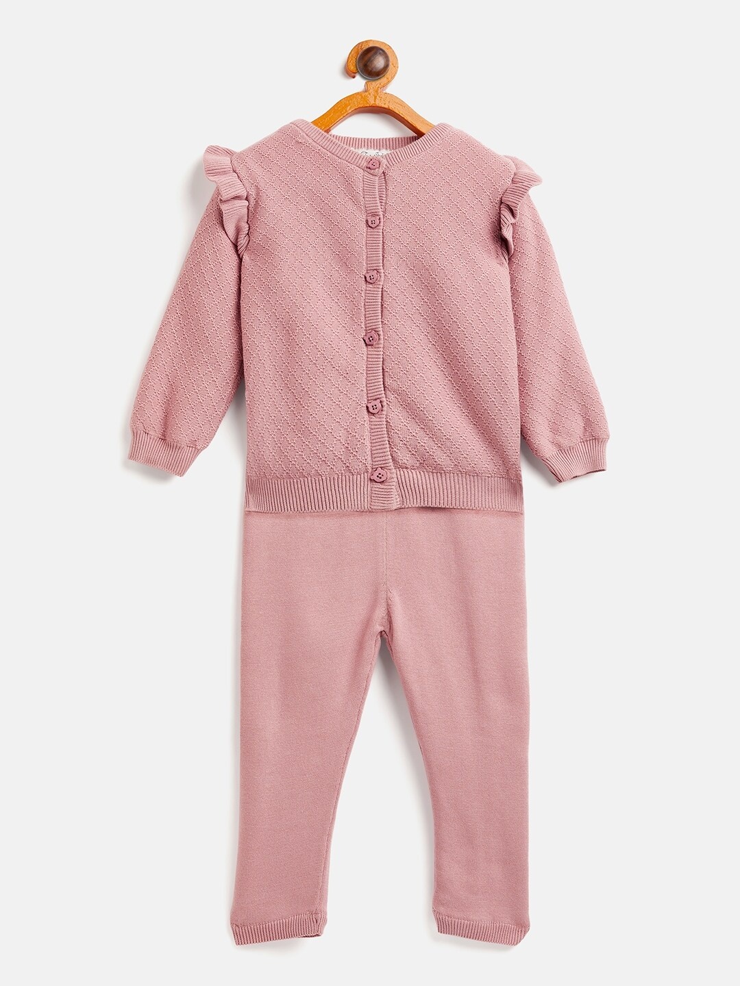 

JWAAQ Infants Girls Top With Pyjamas Clothing Set, Rose