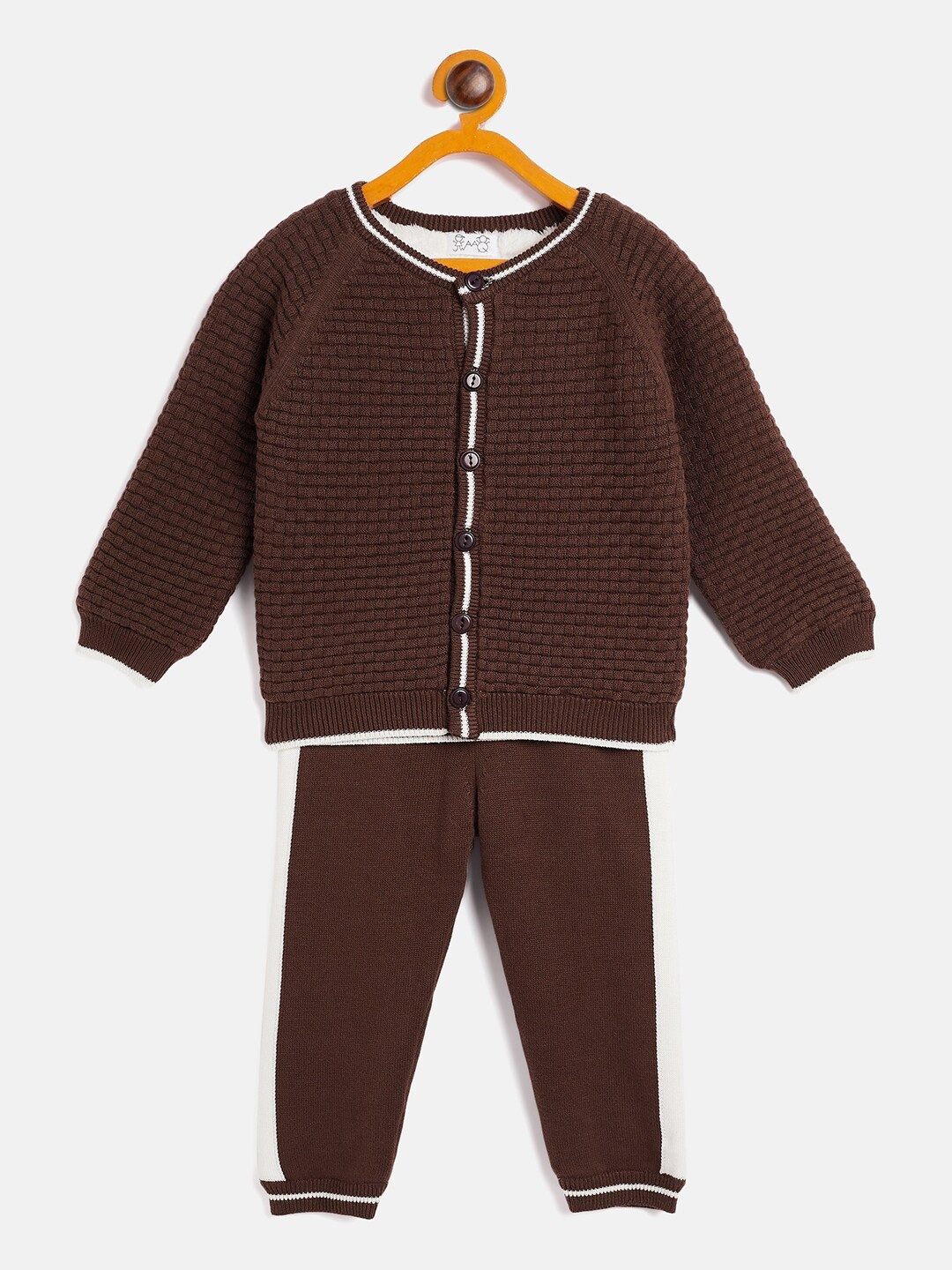 

JWAAQ Infants Kids Top With Pyjamas Clothing Set, Brown