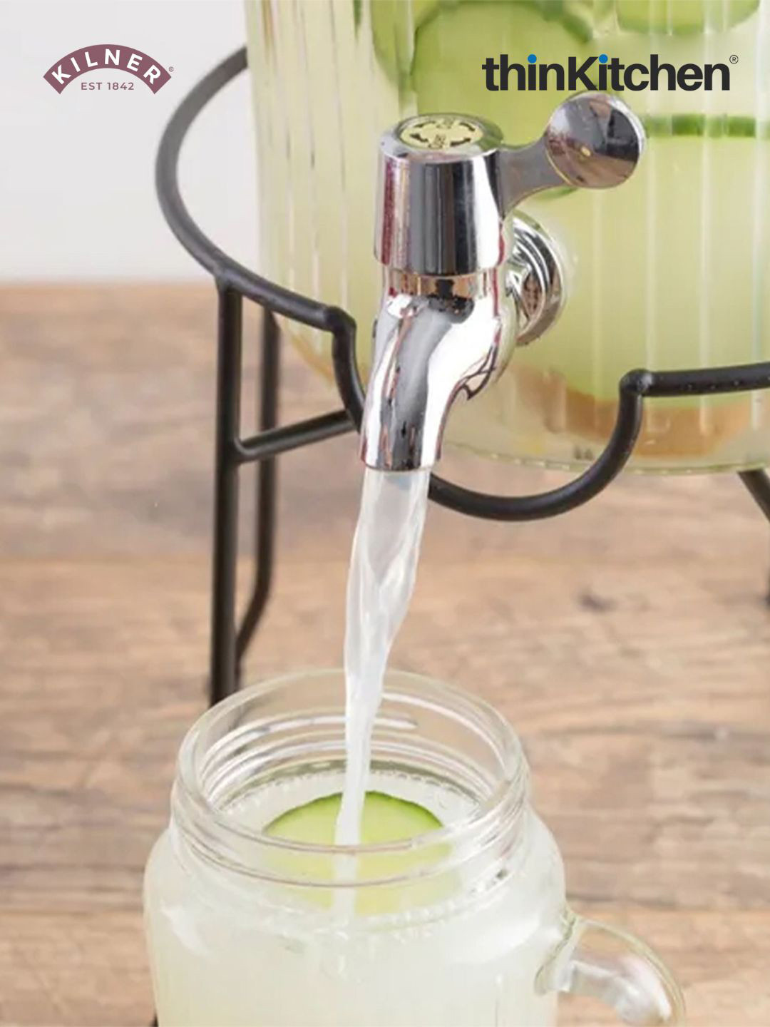 

KILNER Stainless Steel Drinks Dispenser Tap, Silver
