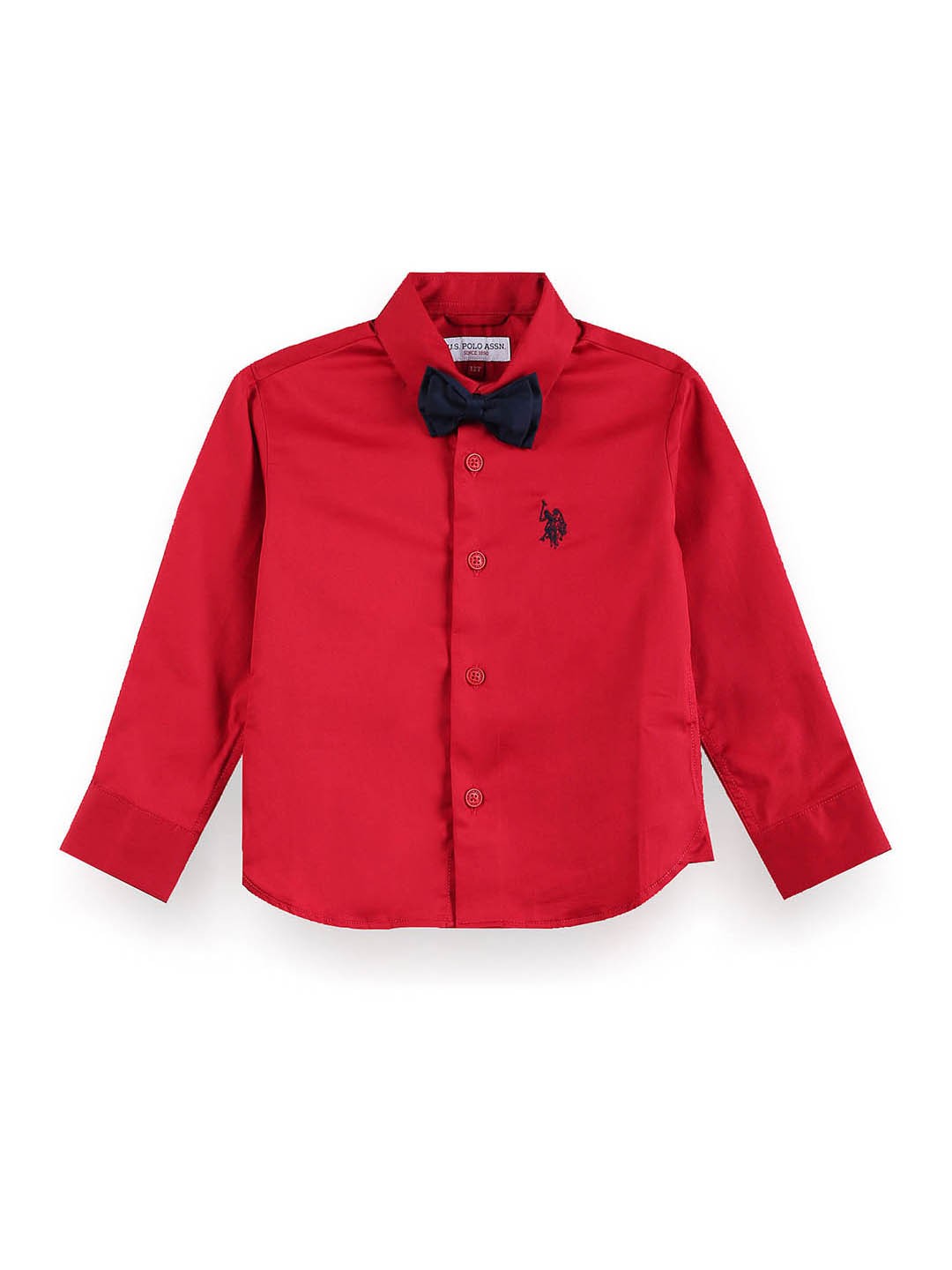 

U.S. Polo Assn. Kids Boys Classic Pure Cotton Party Shirt, Red