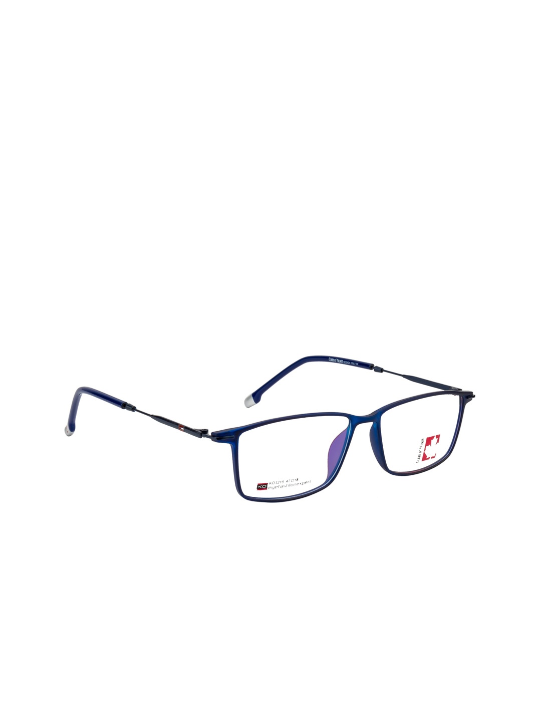 

Clark N Palmer Unisex Blue & Black Solid Full Rim Rectangle Frames