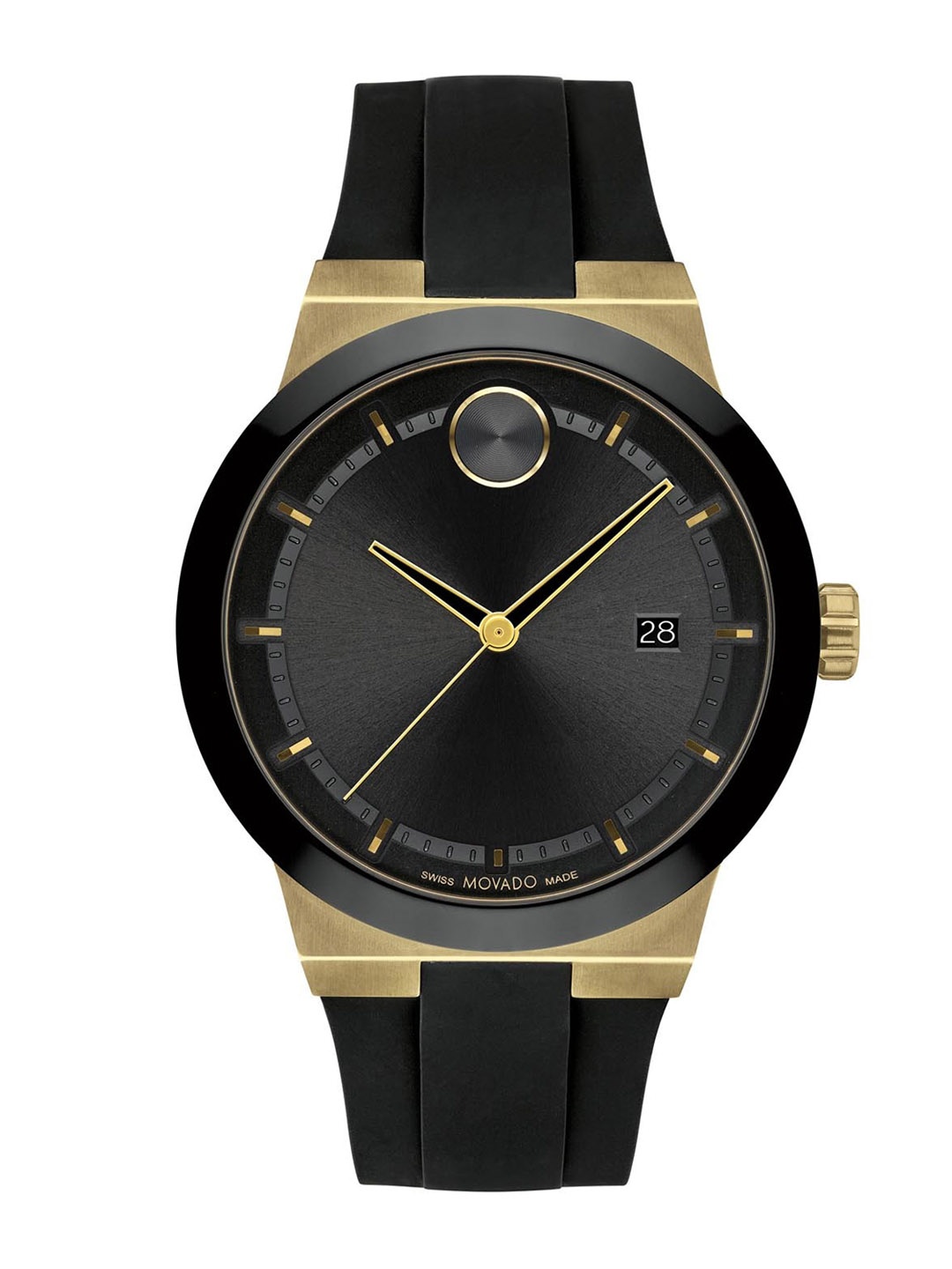 

MOVADO Men Straps Analogue Watch 3600850, Black