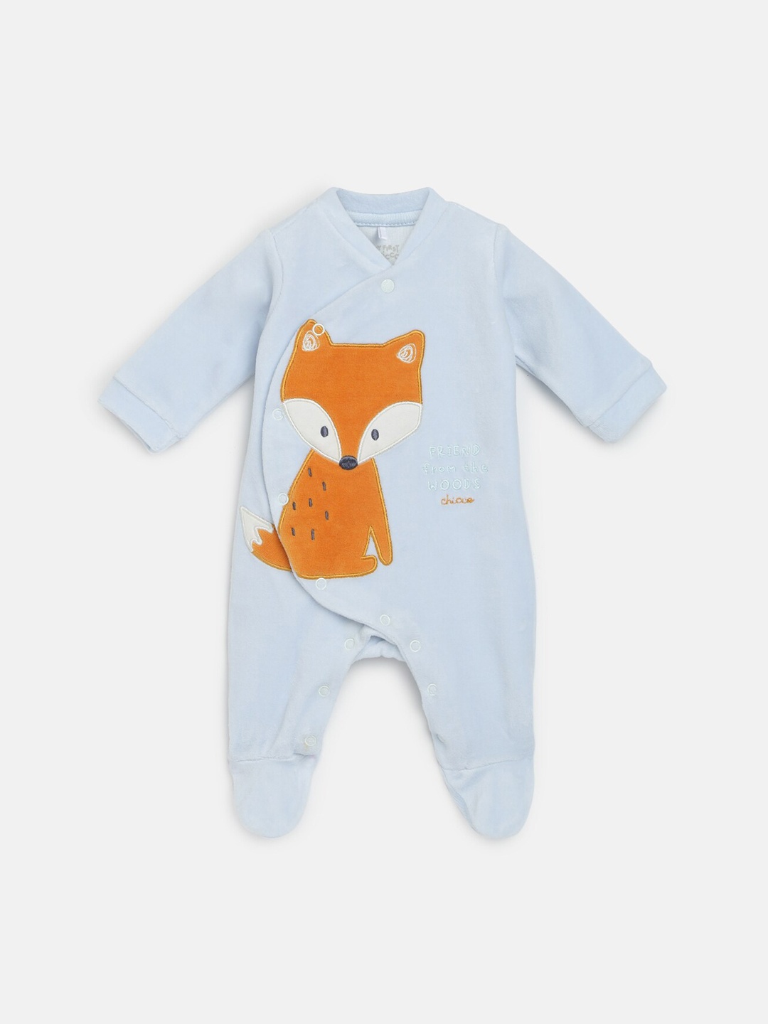 

Chicco Boys Applique Front Opening Sleepsuit, Blue