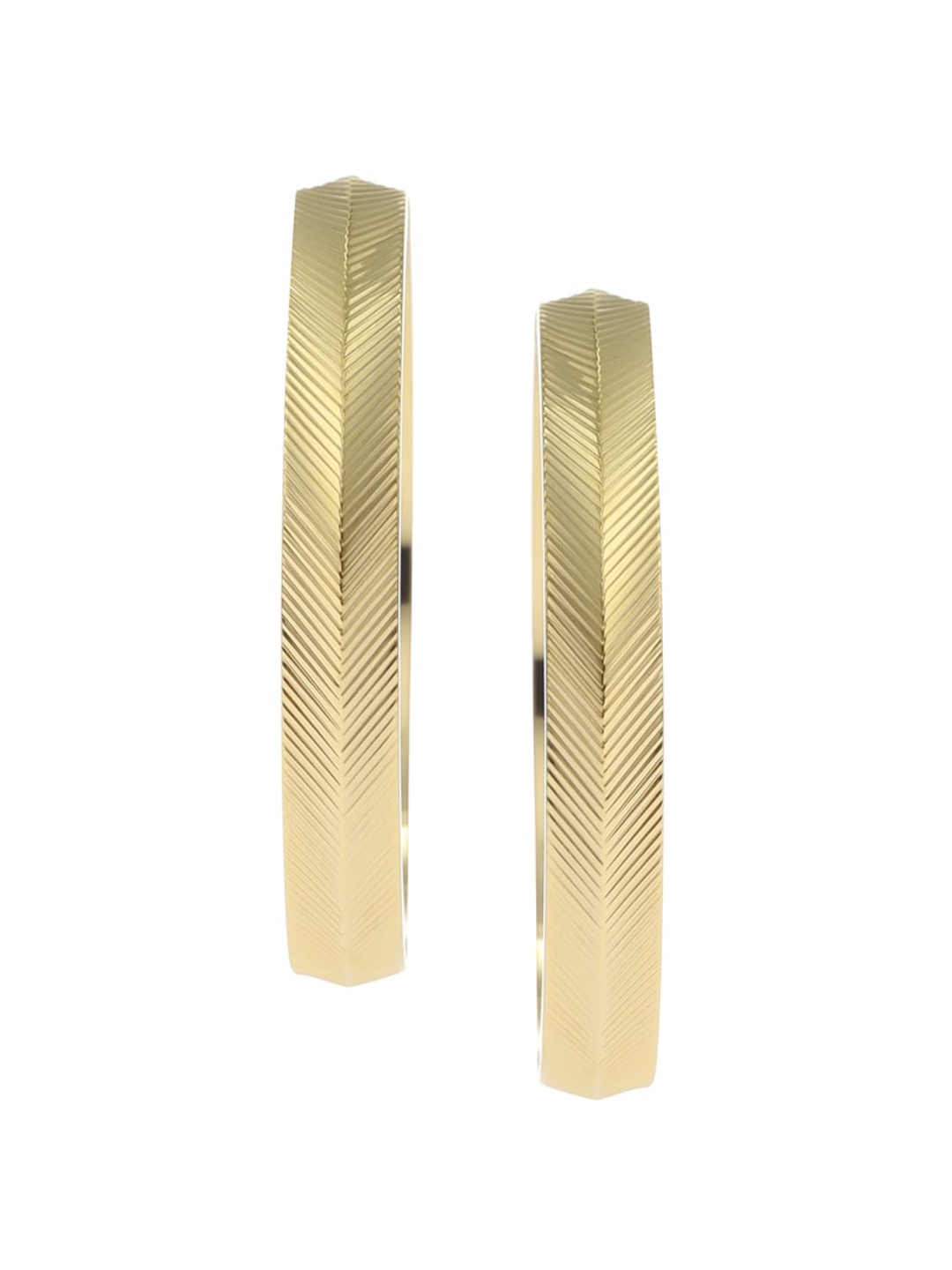 

Fossil Contemporary Hoop Earrings, Gold