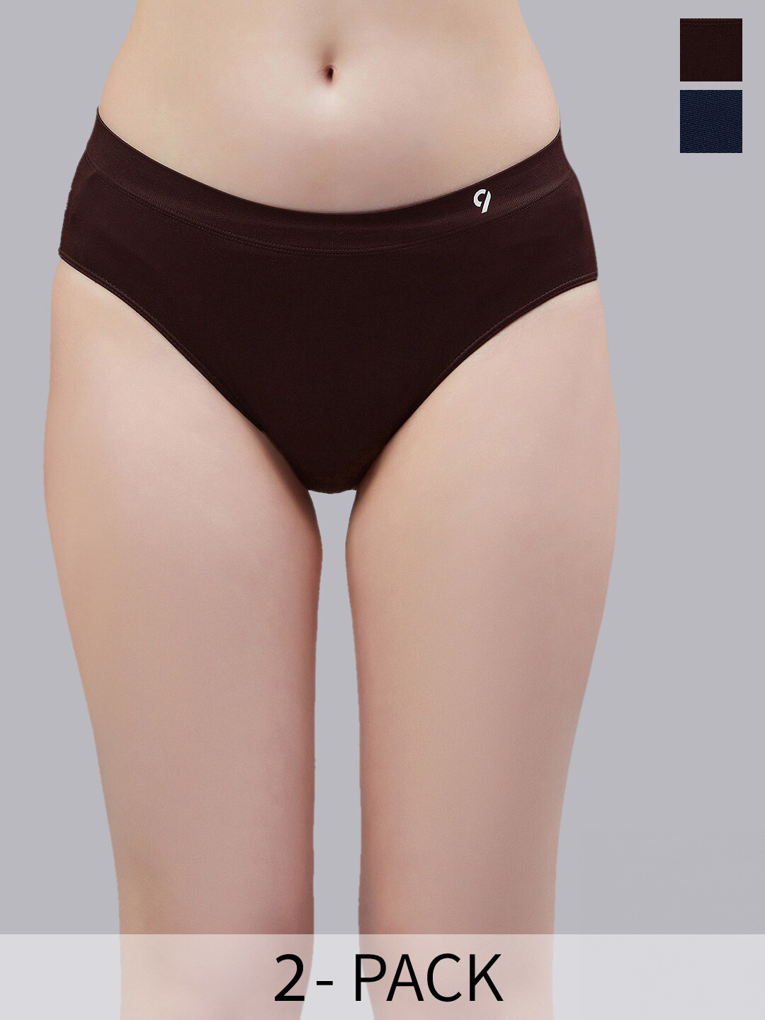 

C9 AIRWEAR Pack Of 2 Mid-Rise Bikini Briefs, Brown