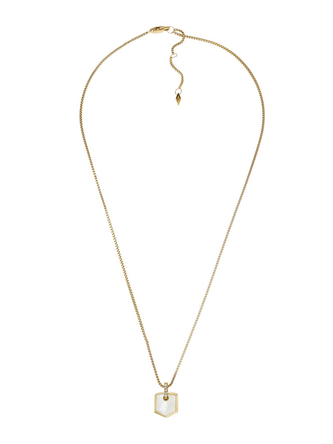 

Fossil Stainless Steel Pendant With Chain, Gold