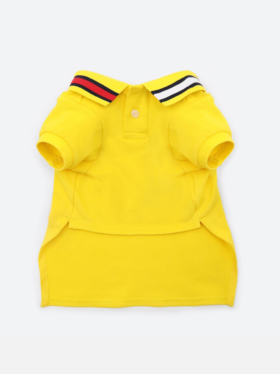 

Tommy Hilfiger Flag Collar & Cuff Polo Dog T-Shirt, Yellow