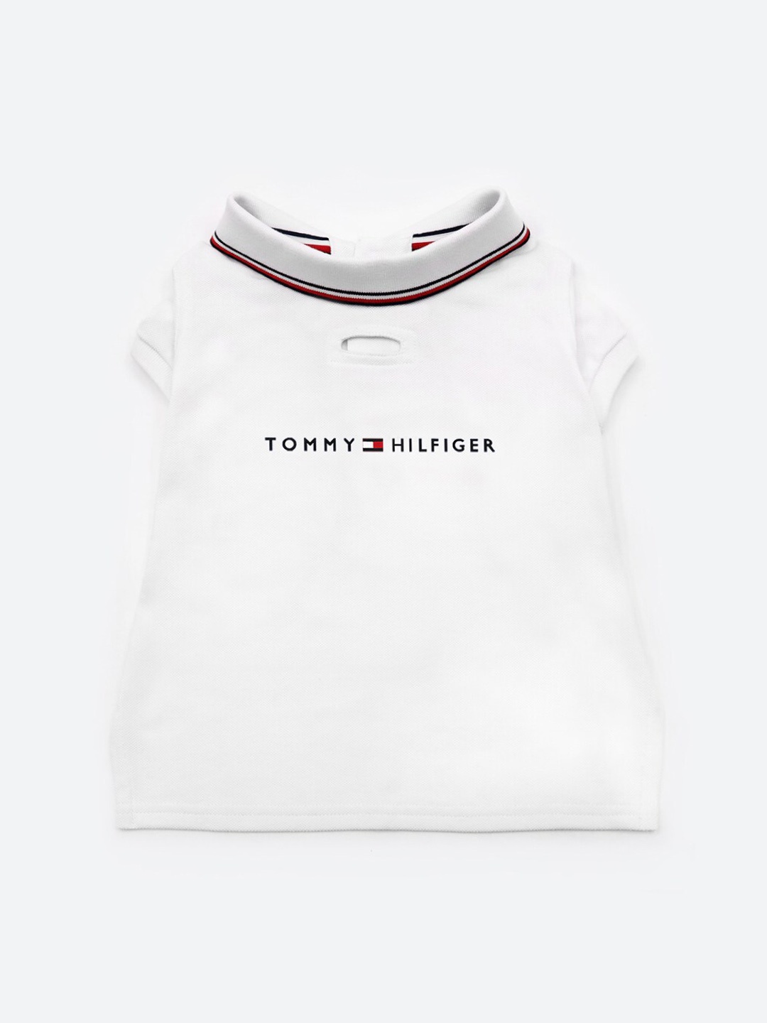 

Tommy Hilfiger Printed Lightweight & Breathable Dog Polo T-Shirt, White