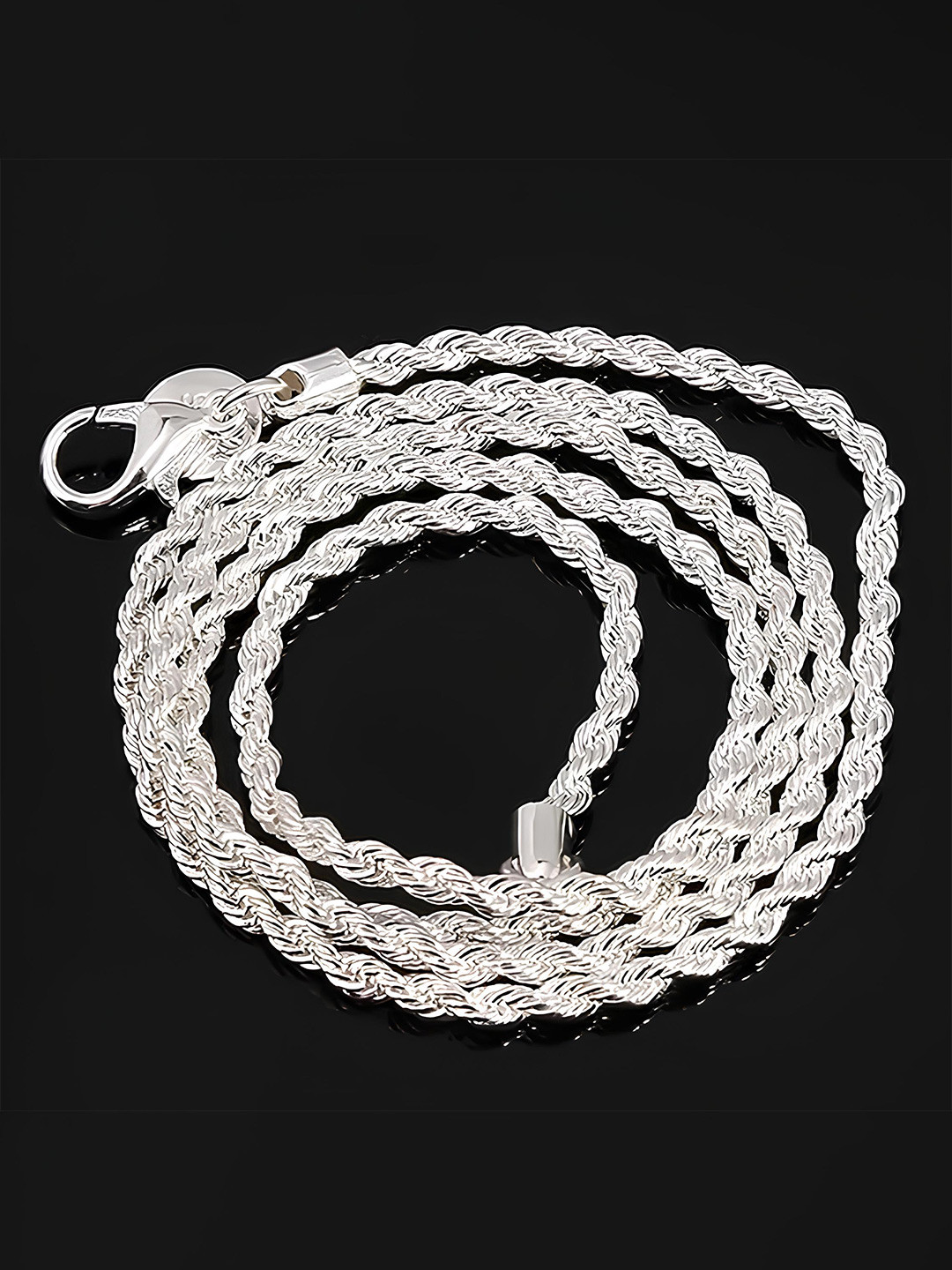 

KARISHMA KREATIONS Unisex Silver-Plated Stainless Steel Chain