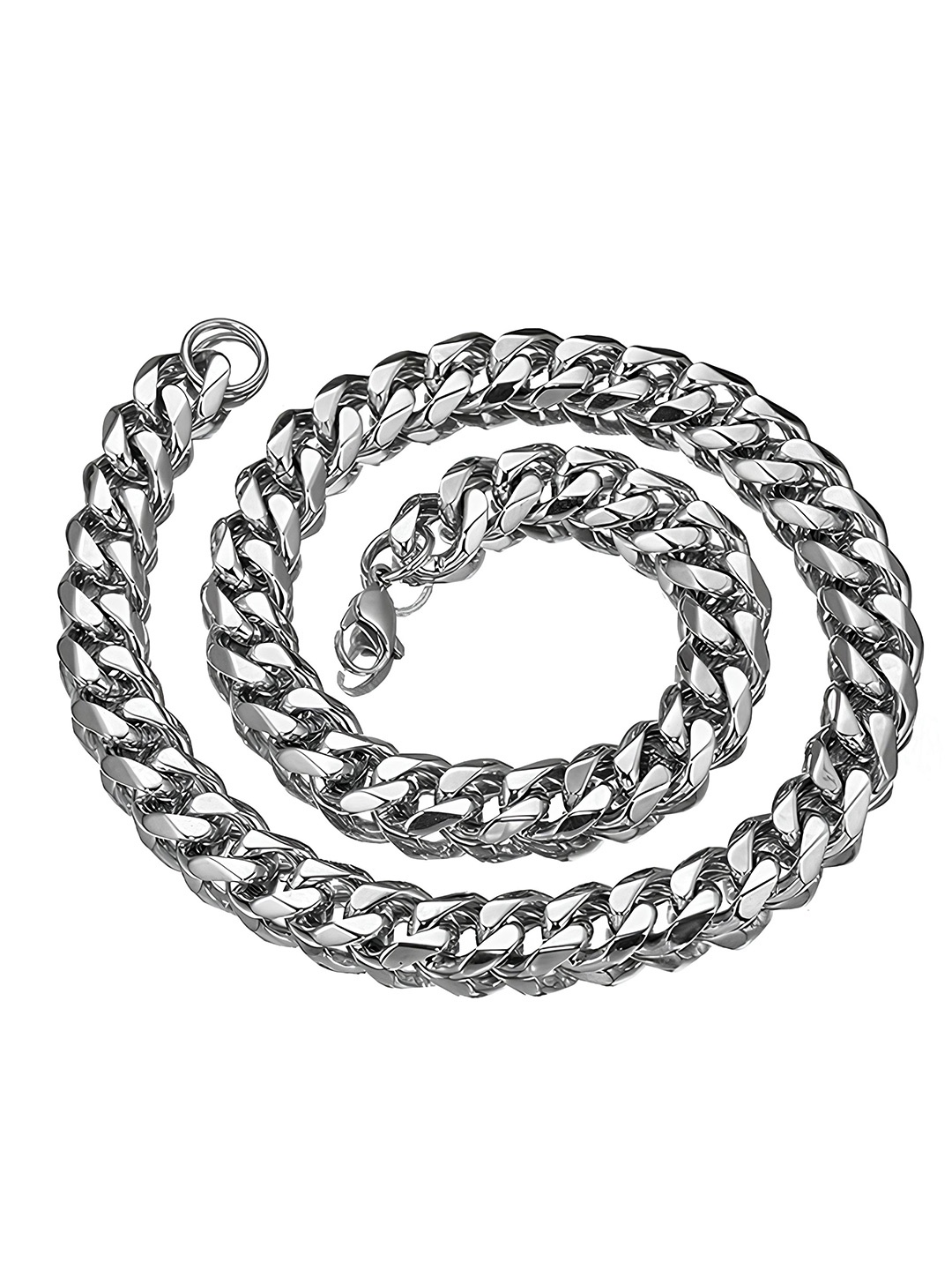 

KARISHMA KREATIONS Unisex Silver-Plated Stainless Steel Chain