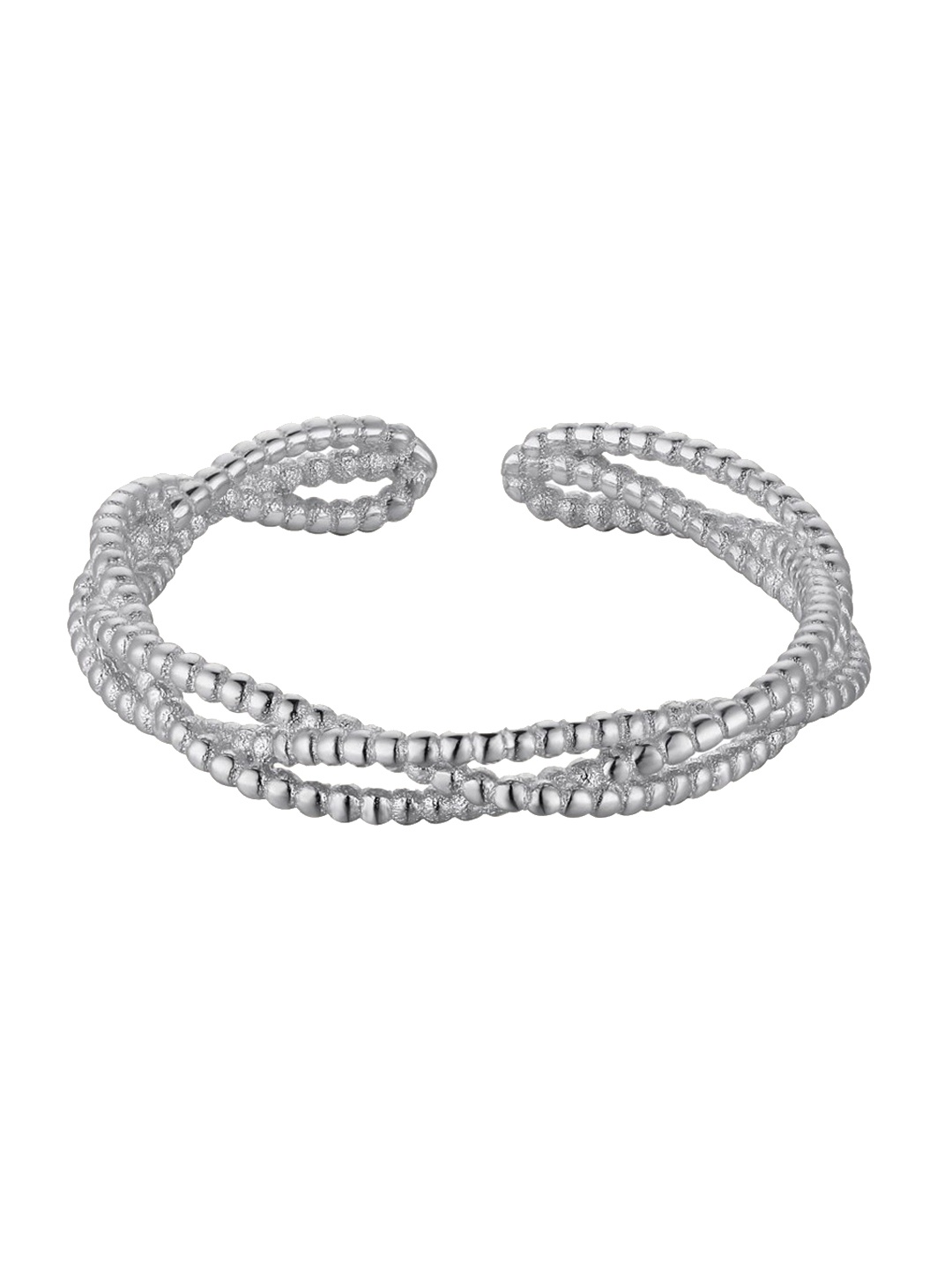 

MISS JO 92.5 Sterling Silver Eternal Wrap Finger Ring
