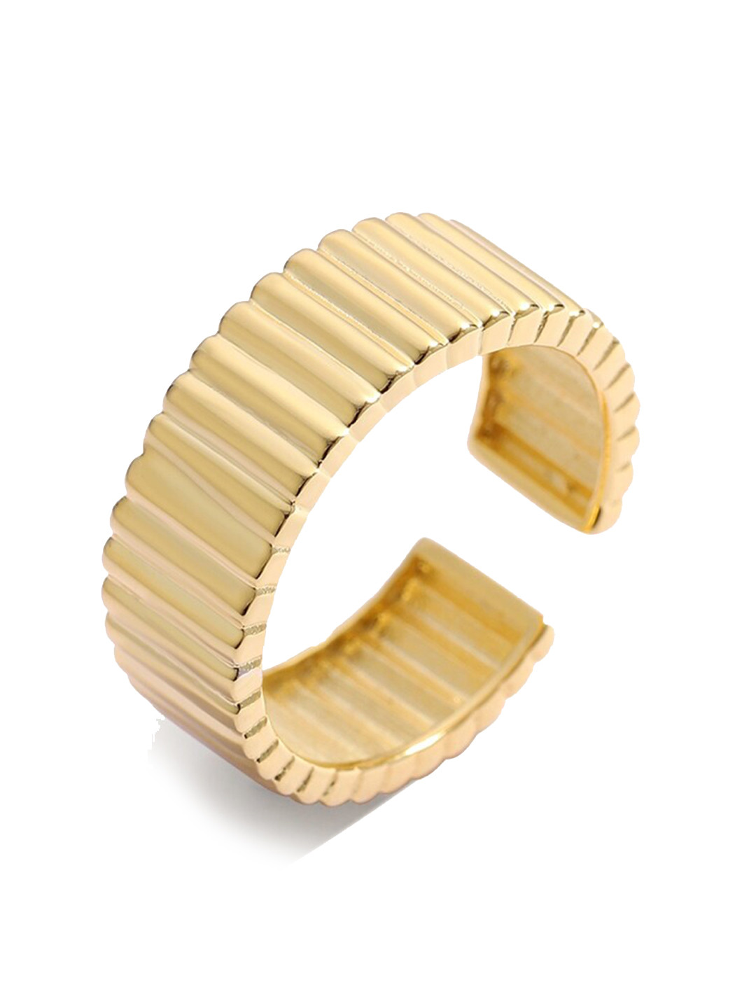 

MISS JO 92.5 Sterling Silver Refined Glamour Ring, Gold