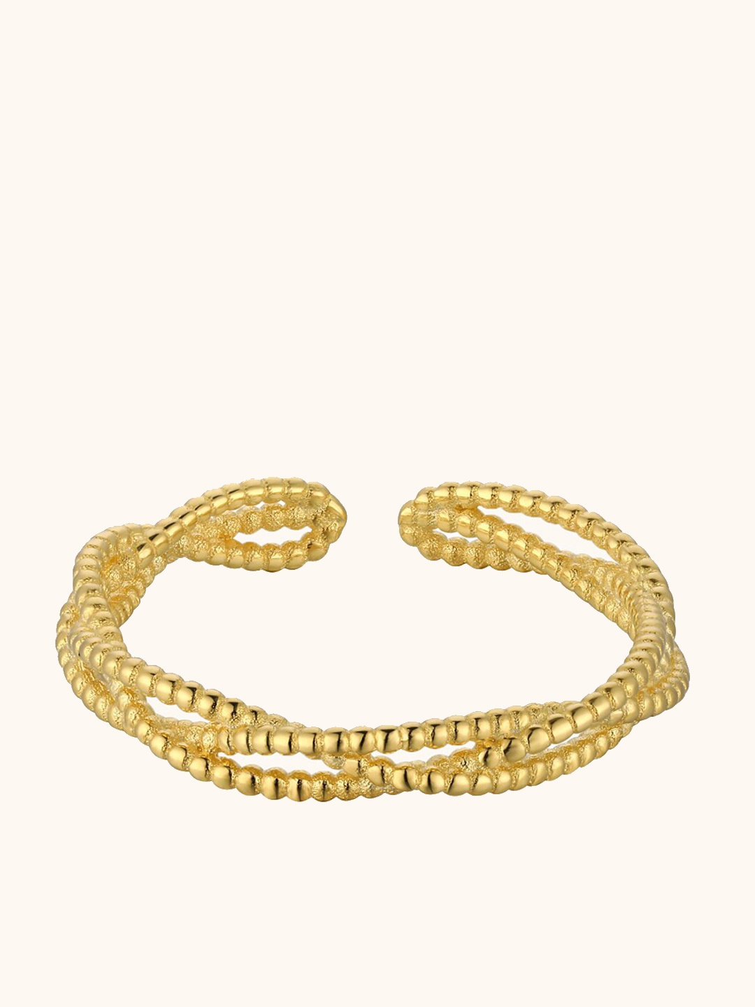 

MISS JO 92.5 Sterling Silver Eternal Wrap Ring, Gold