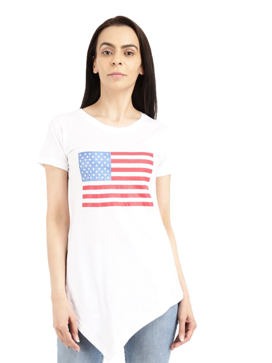 

V-Mart Graphic Printed Short Sleeves Cotton T-shirt, White