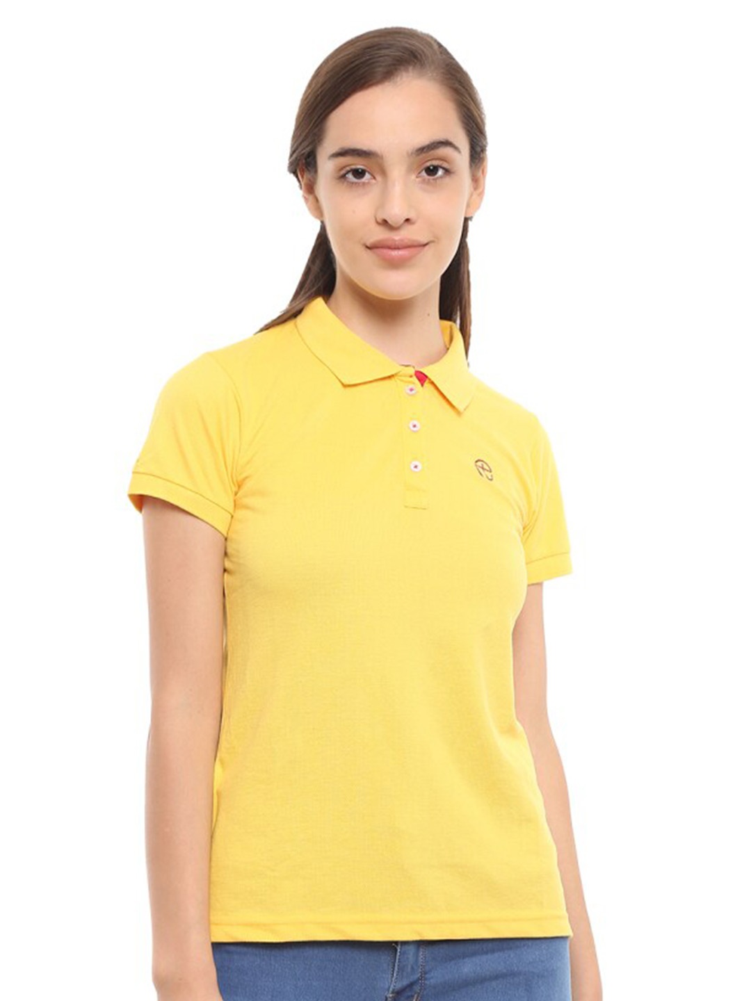 

V-Mart Polo Collar Regular Fit Cotton T-Shirt, Yellow