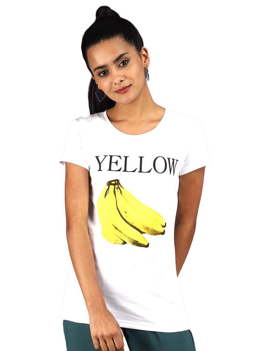 

V-Mart Graphic Printed Cotton T-shirt, White