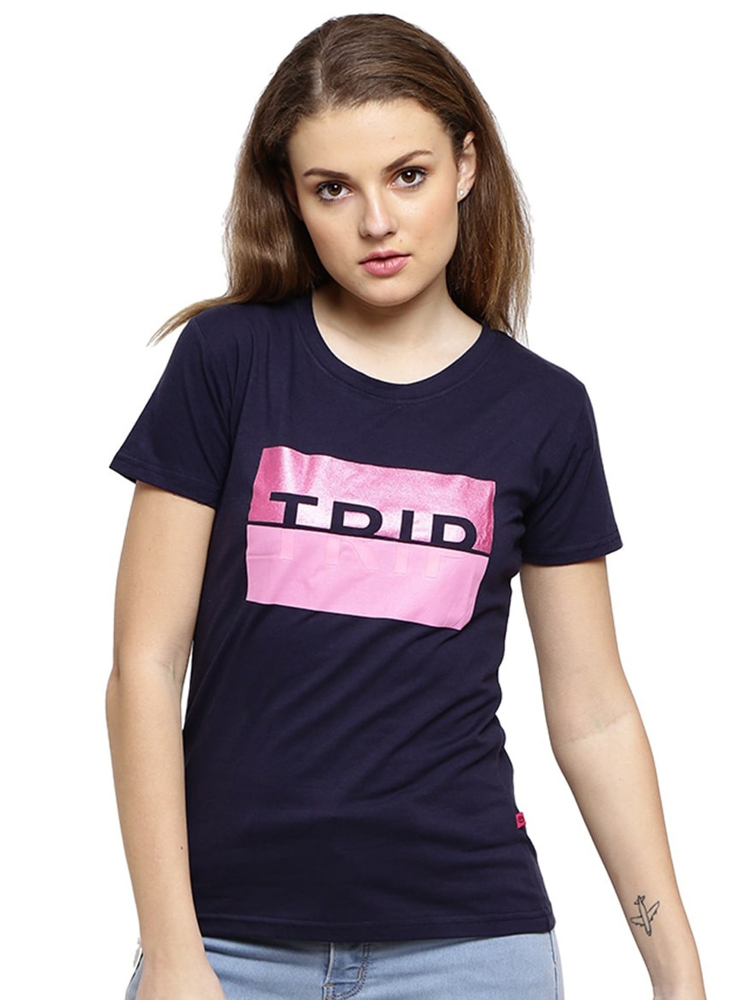 

V-Mart Typography Printed Short Sleeves T-shirt, Blue