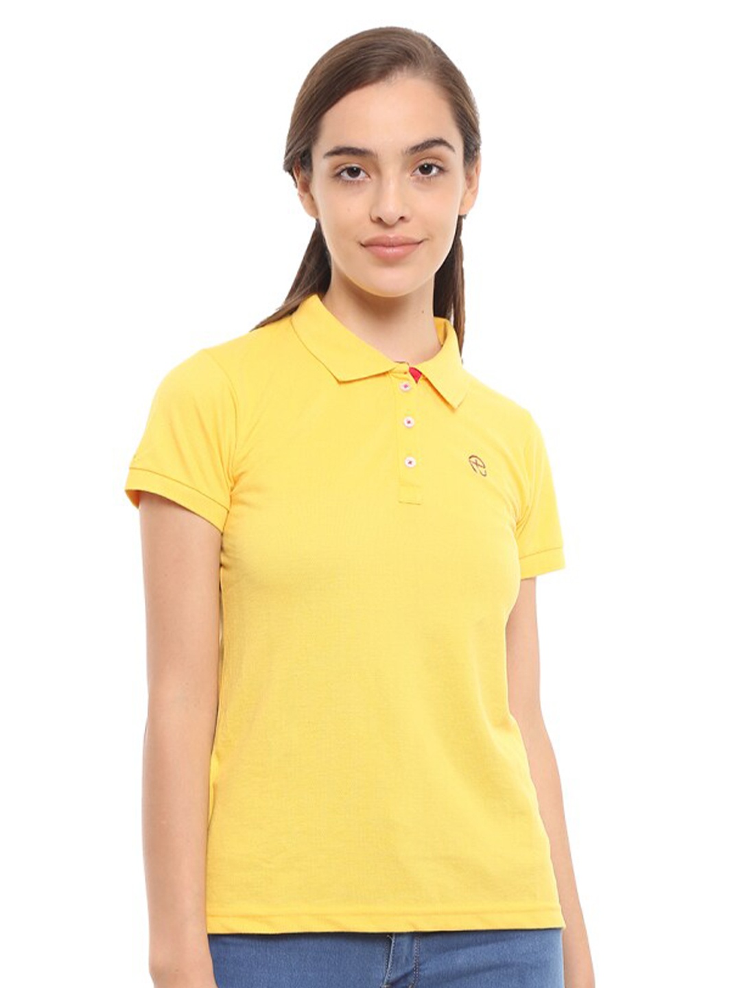 

V-Mart Polo Collar Regular Fit Knitted T-shirt, Yellow