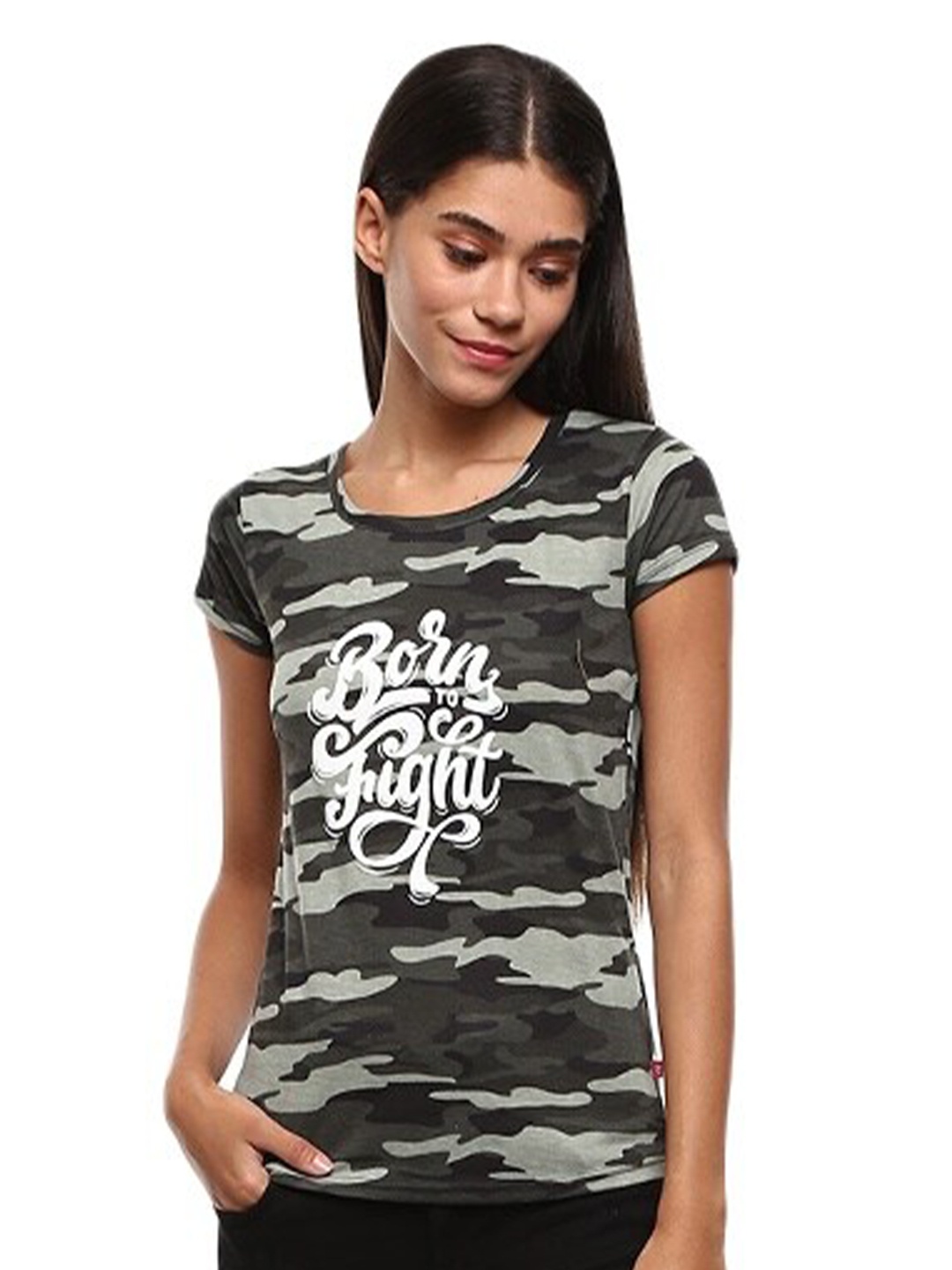 

V-Mart Camouflage Printed T-shirt, Green