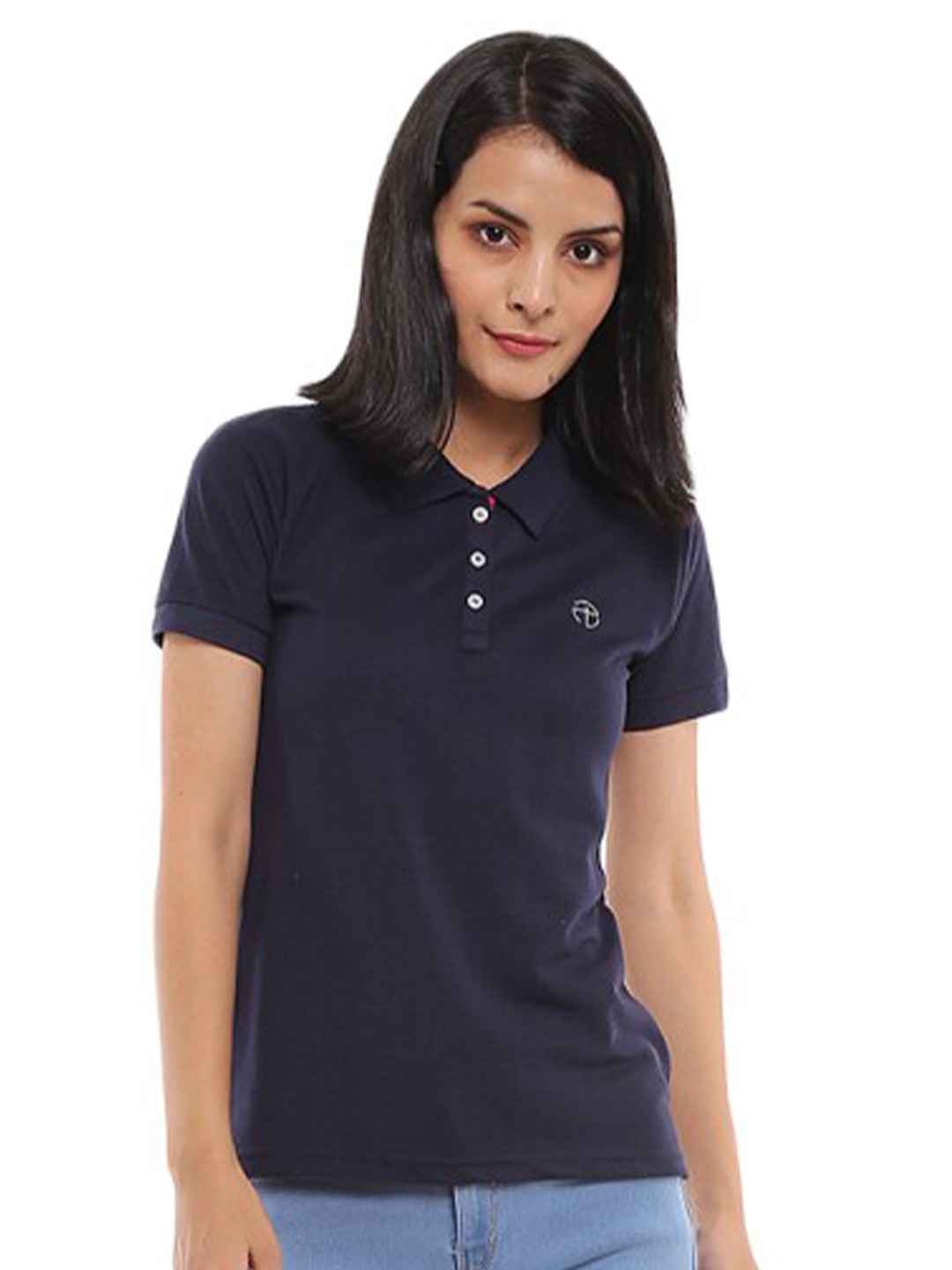 

V-Mart Polo Collar Cotton T-shirt, Blue
