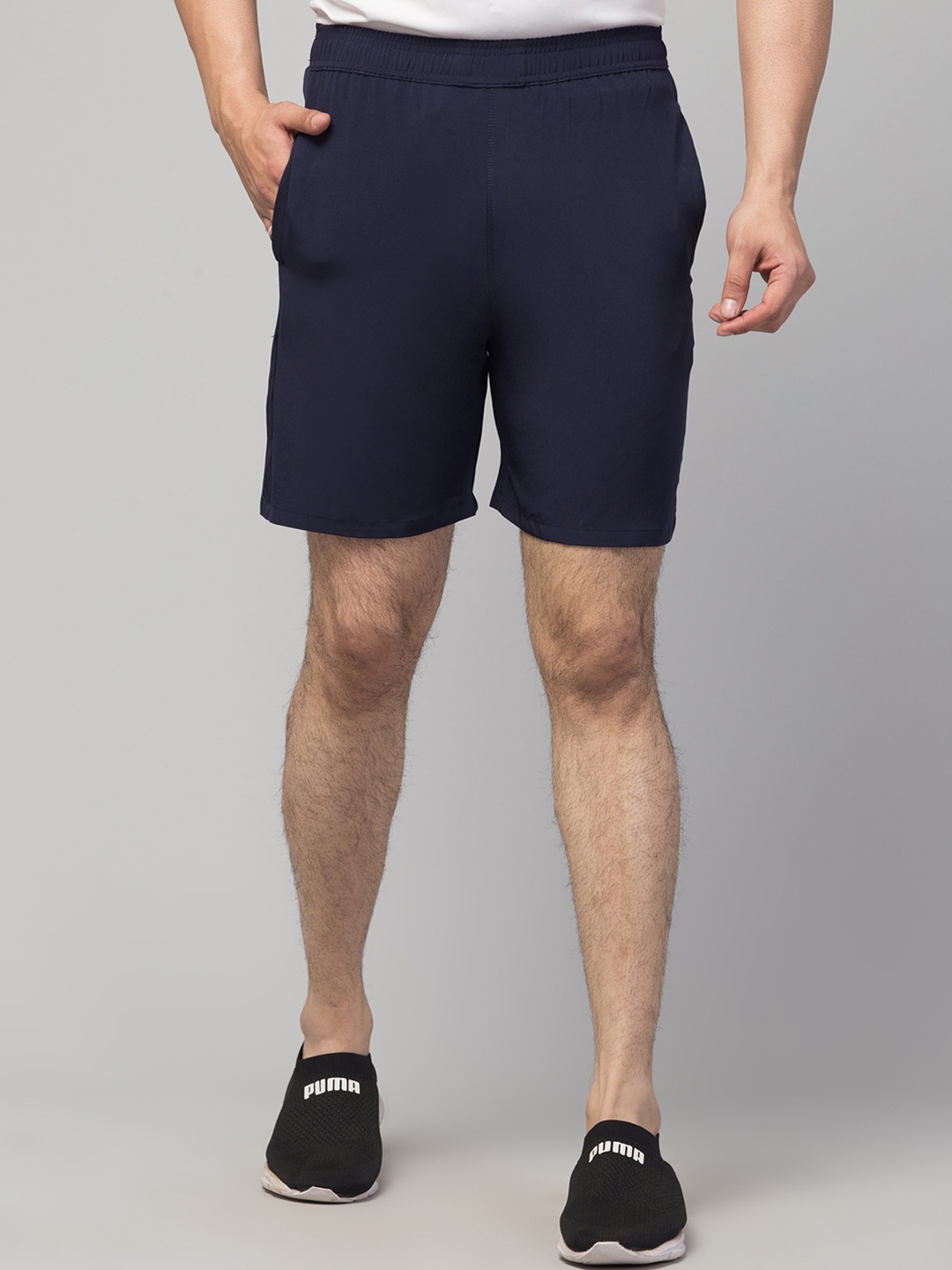 

Apraa & Parma Men Pack Of 2 Dri-Fit Sports Shorts, Navy blue