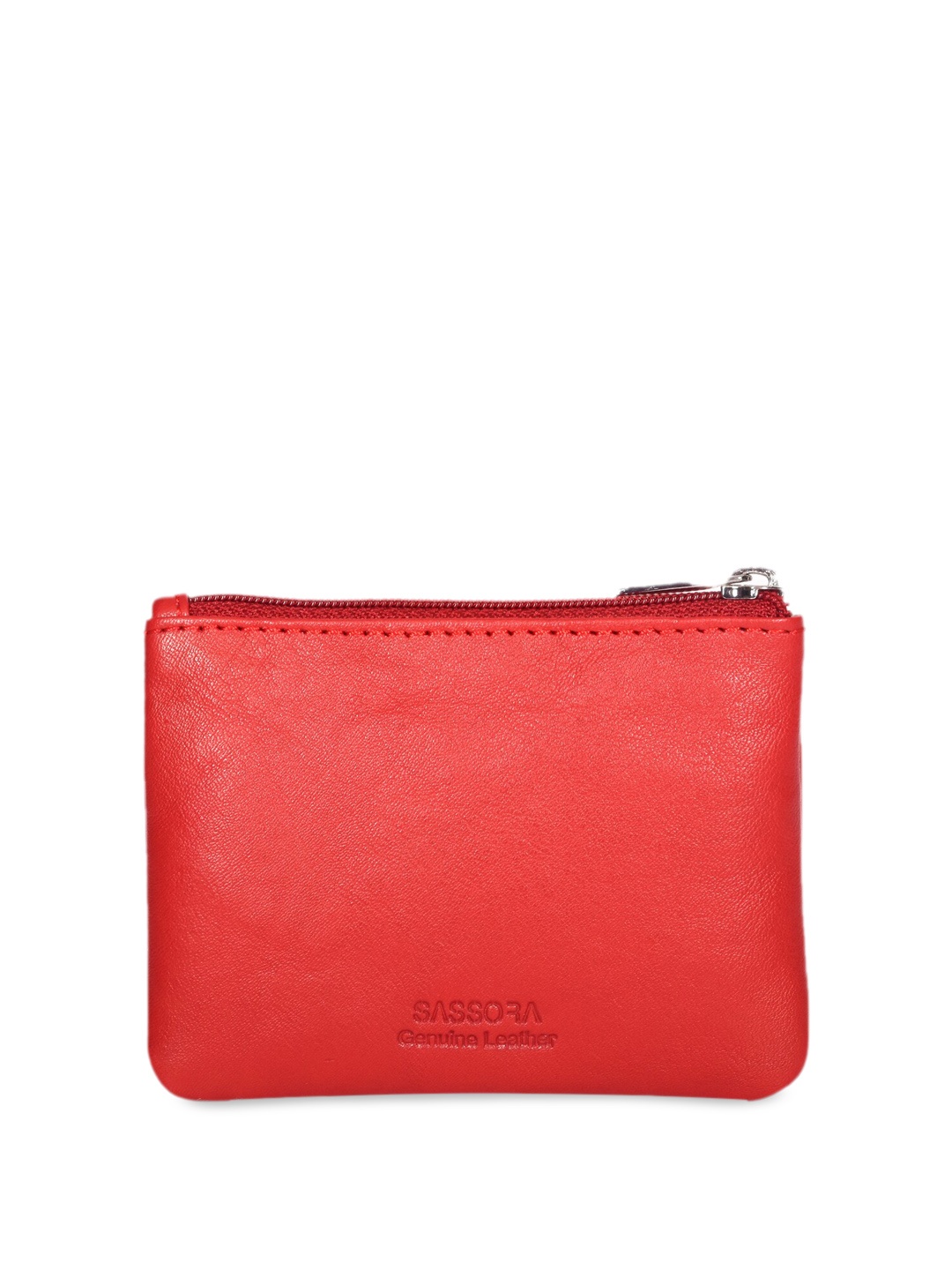 

Sassora Unisex Genuine Leather Key Pouch, Red