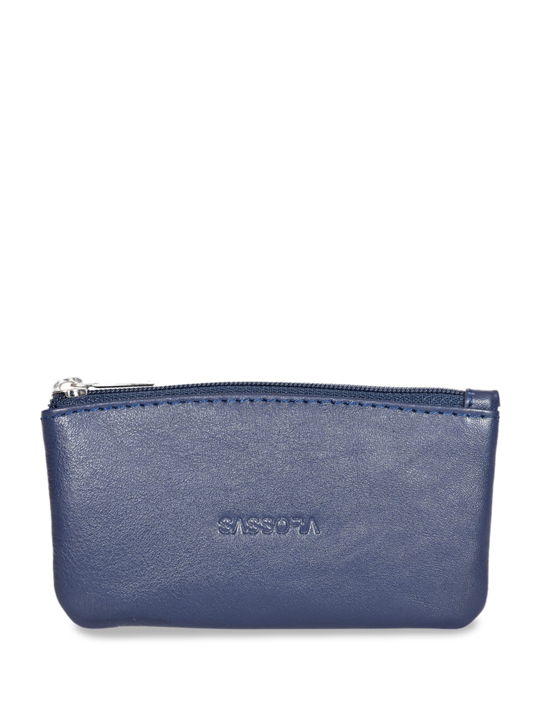 

Sassora Unisex Genuine Leather Key Pouch, Navy blue