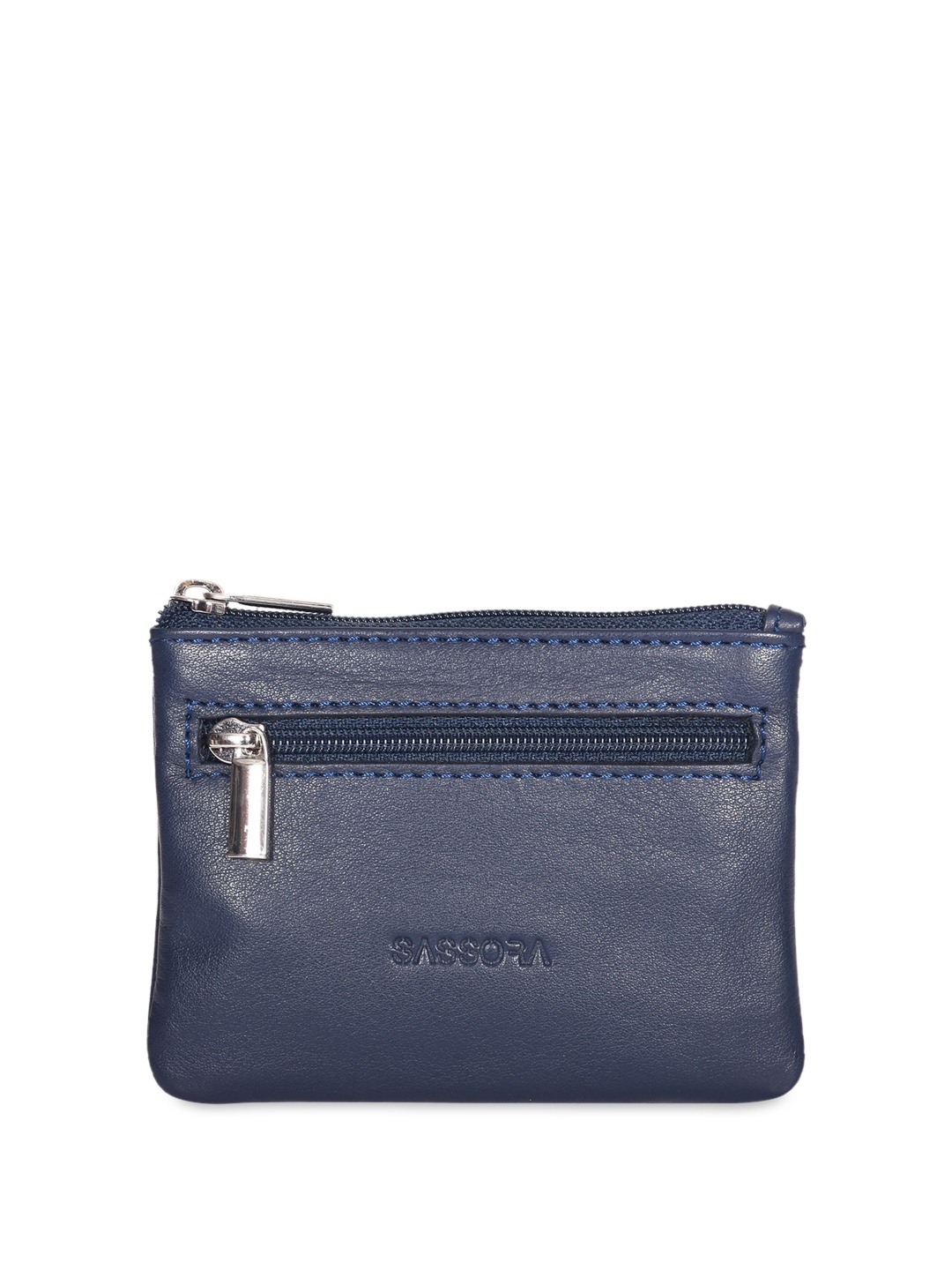 

Sassora Kids Textured Genuine Leather Key Pouch, Navy blue