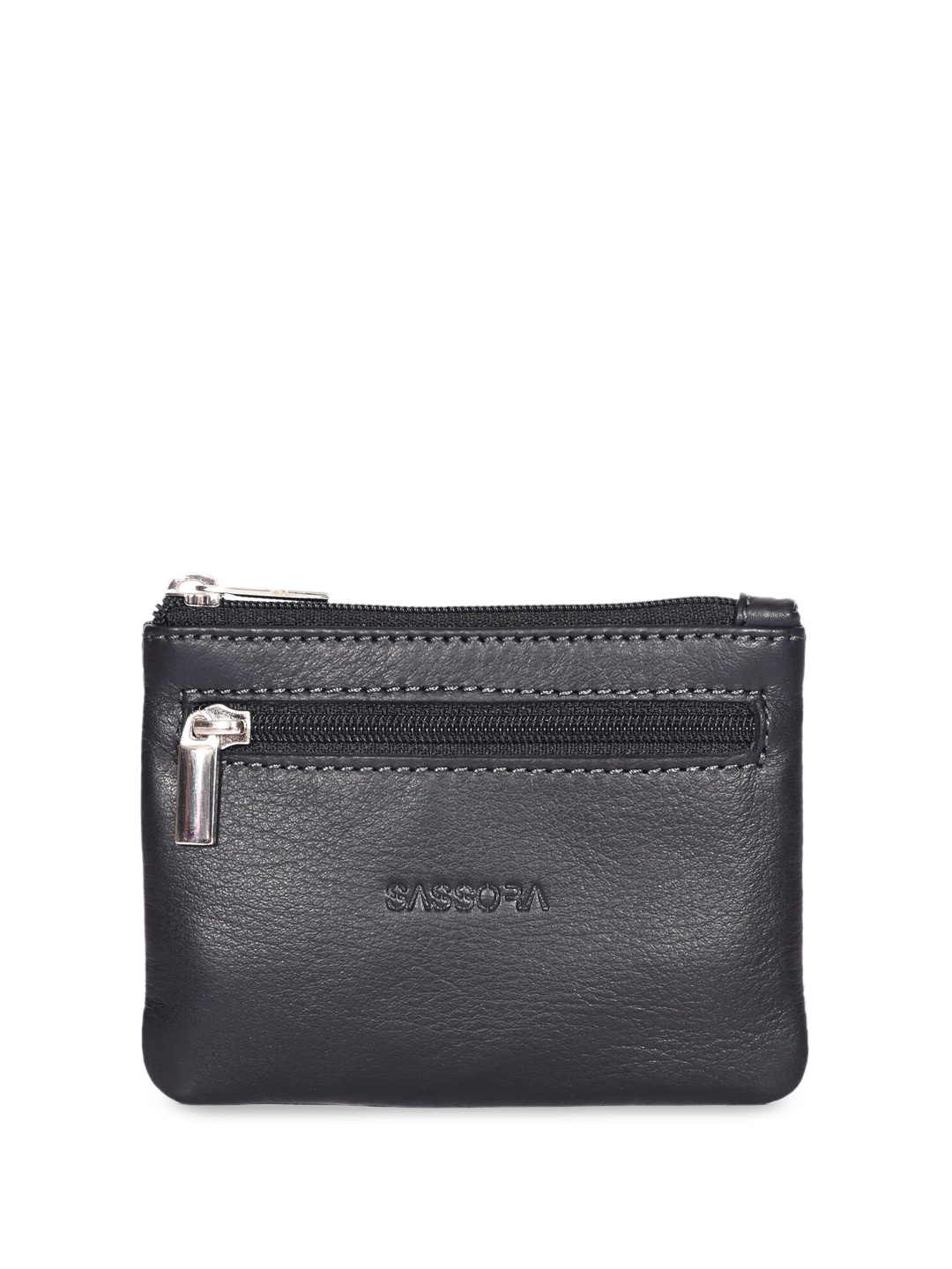 

Sassora Genuine Unisex Leather Key Pouch, Black