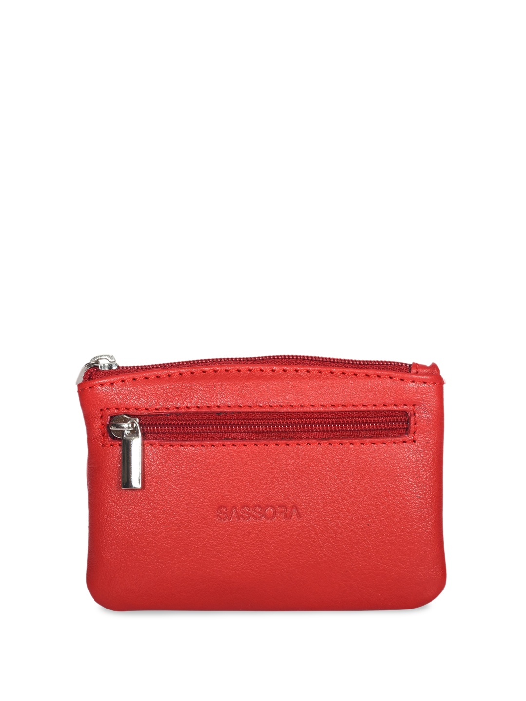 

Sassora Genuine Unisex Leather Key Pouch, Red