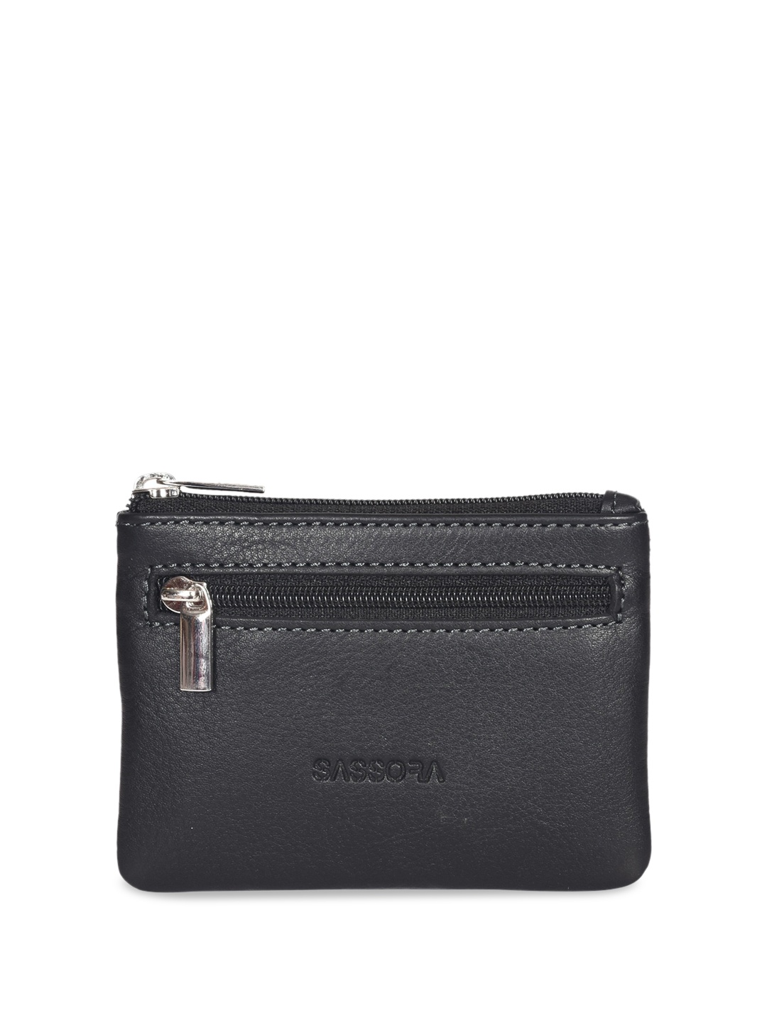 

Sassora Genuine Unisex Leather Key Pouch, Black