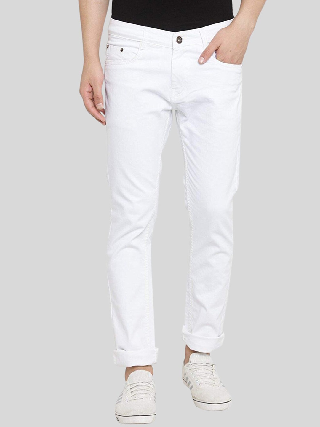 

Ben Martin Men Ben Slim Fit Stretchable Cotton Jeans, White