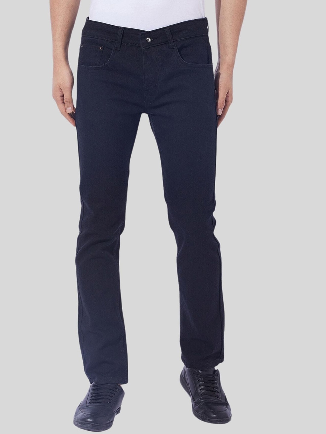 

Ben Martin Men Ben Slim Fit Mid-Rise Clean Look Stretchable Jeans, Black
