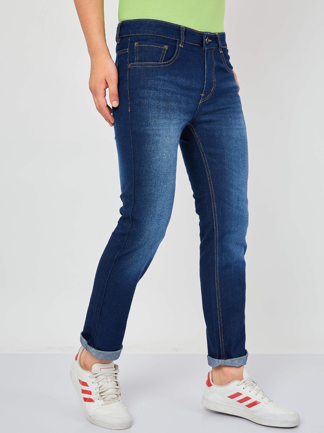 

Ben Martin Men Ben Slim Fit Light Fade Clean Look Jeans, Navy blue