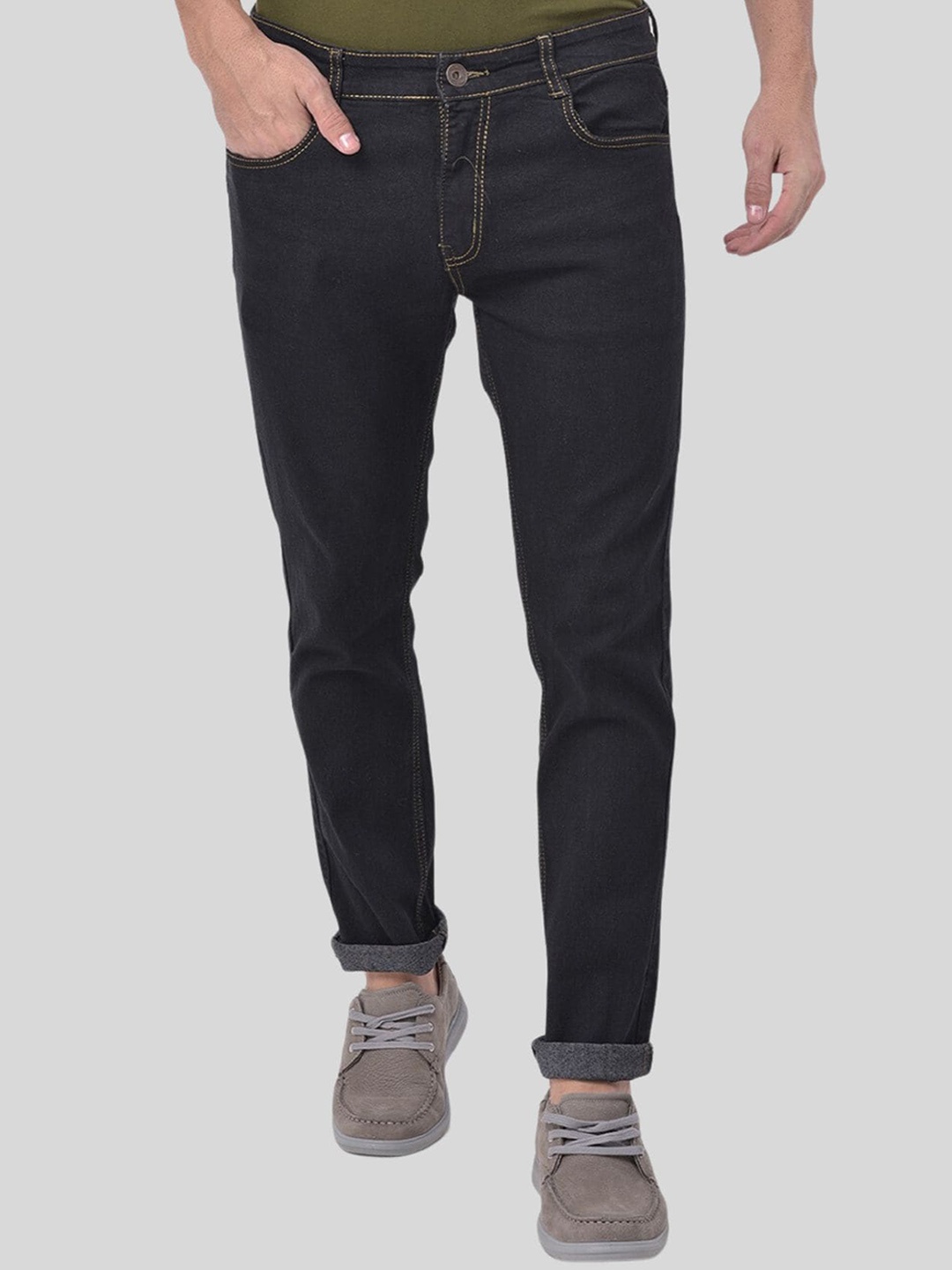 

Ben Martin Men Ben Slim Fit Clean Look Stretchable Jeans, Black