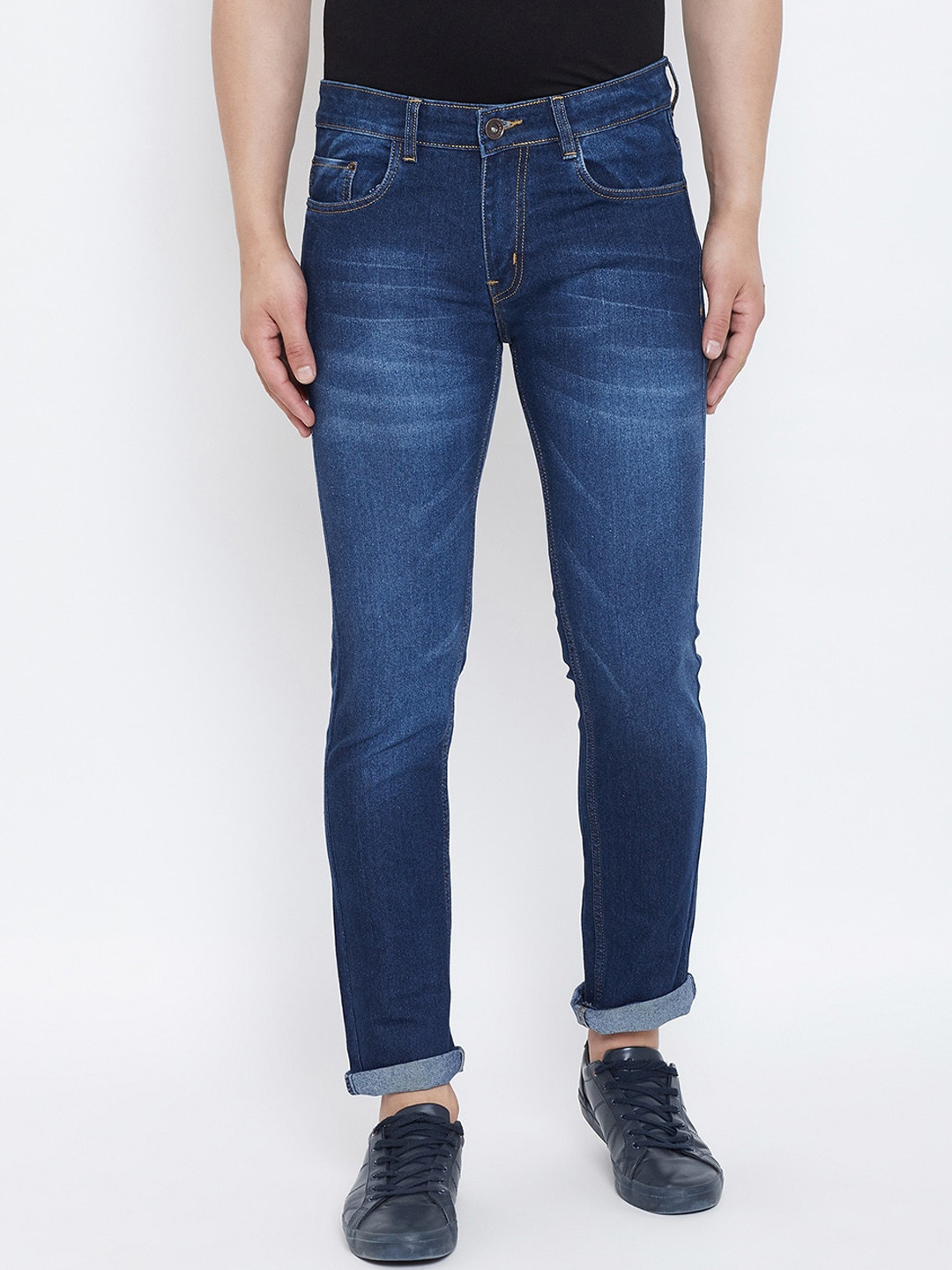 

Ben Martin Men Ben Slim Fit Light Fade Clean Look Jeans, Navy blue