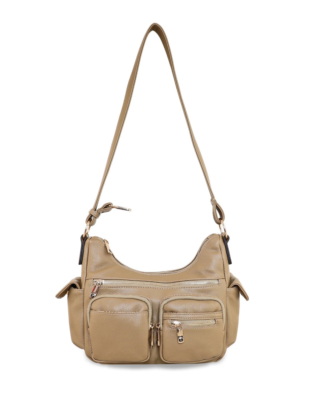 

ESBEDA Textured Structured Sling Bag, Beige