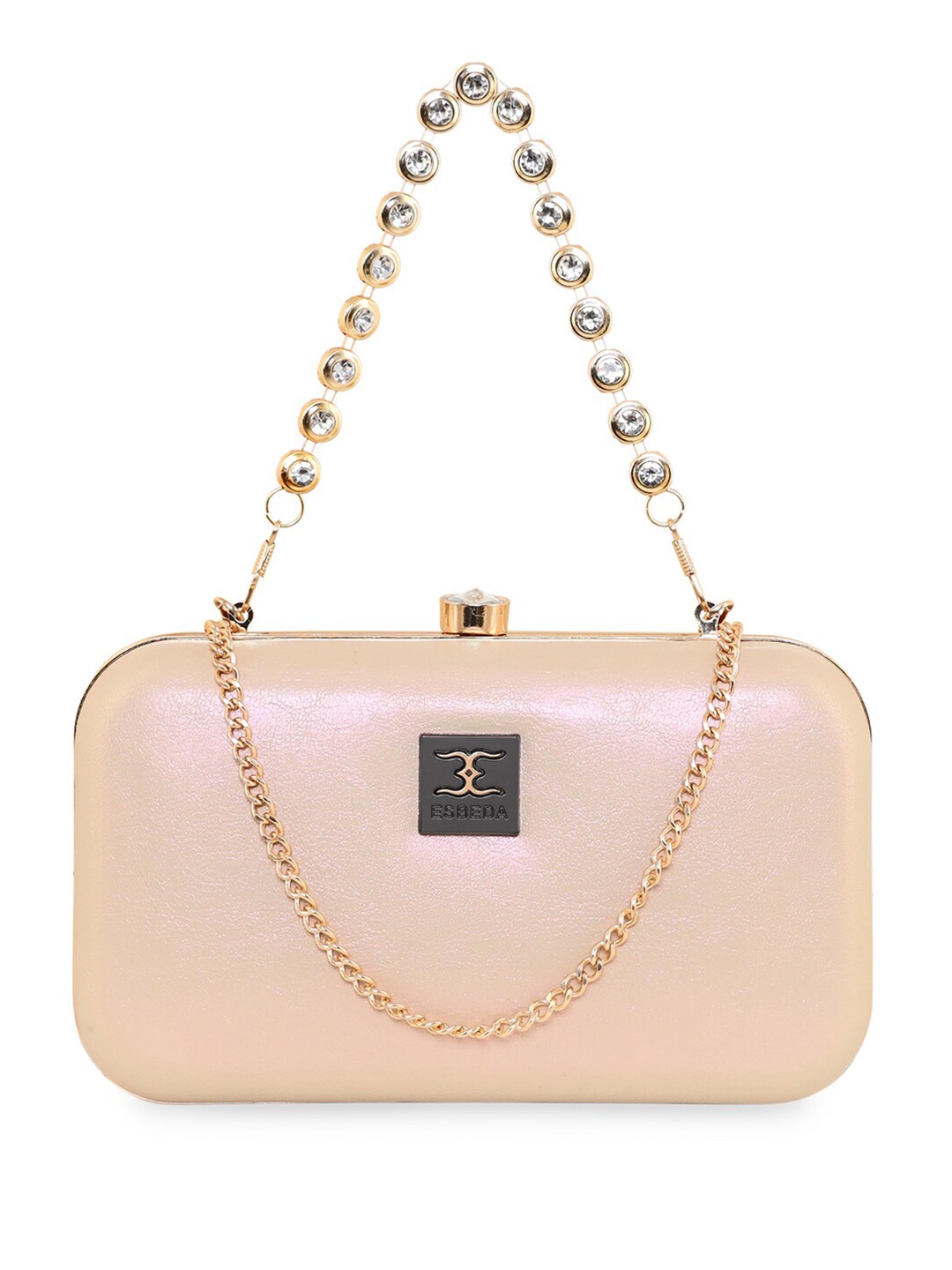 

ESBEDA Embellished Box Clutch, Beige