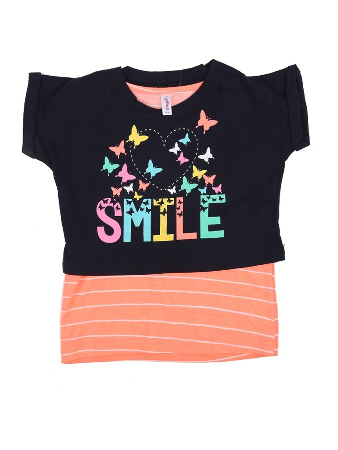 

V-Mart Girls Printed T-shirt, Blue