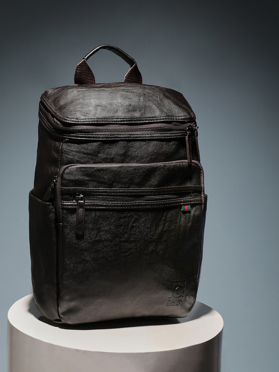 

French Accent Men Non-Padded Backpack, Brown