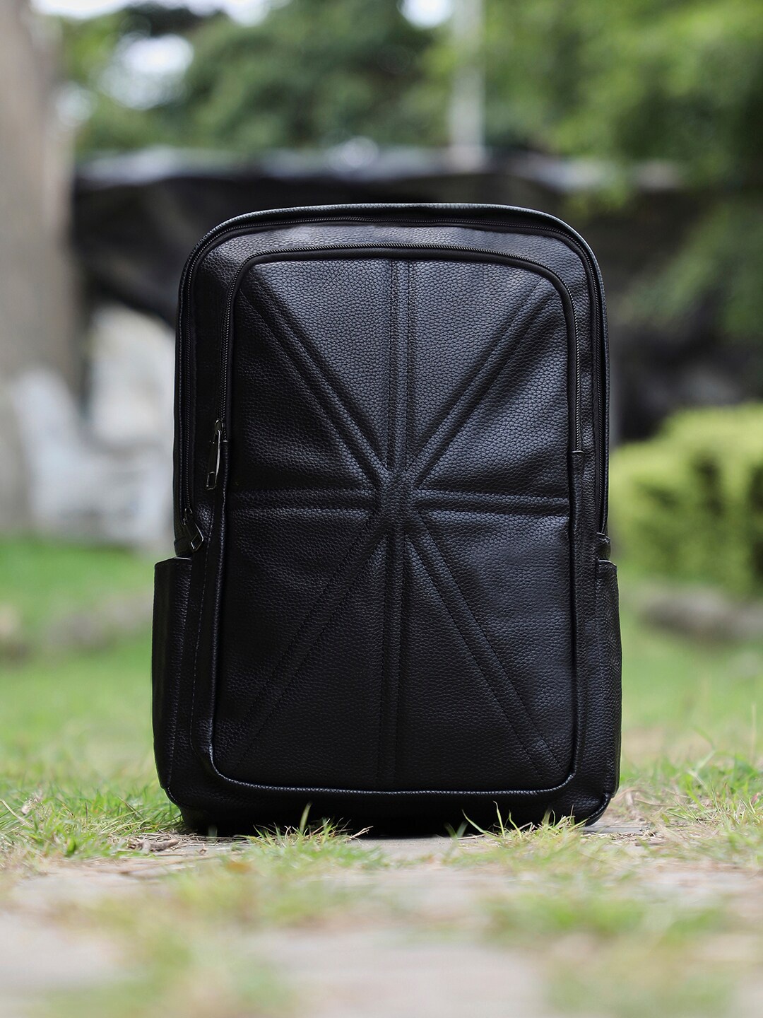 

French Accent Men Union Jack Backpack, Black