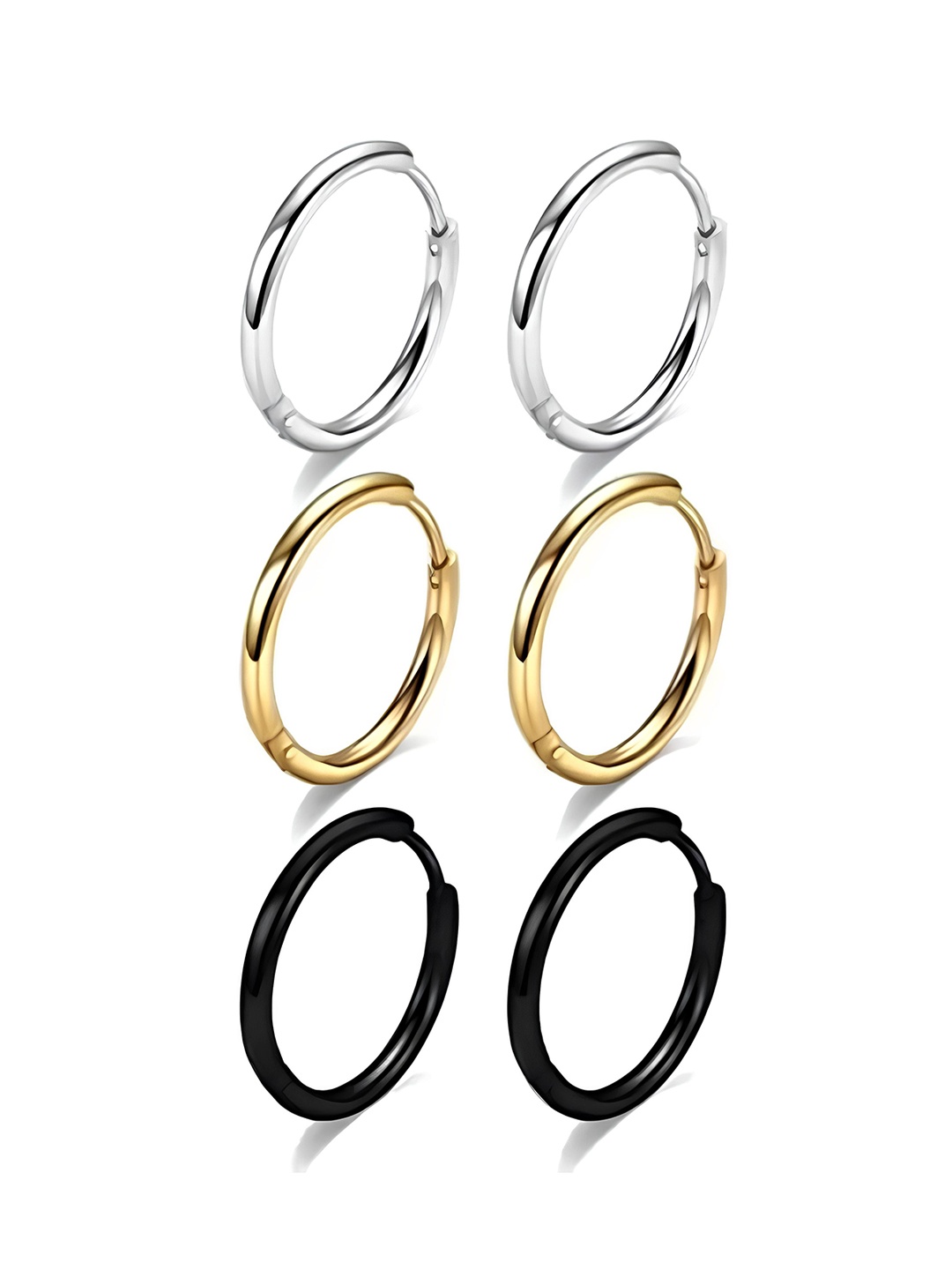 

KARISHMA KREATIONS Contemporary Hoop Earrings, Gold