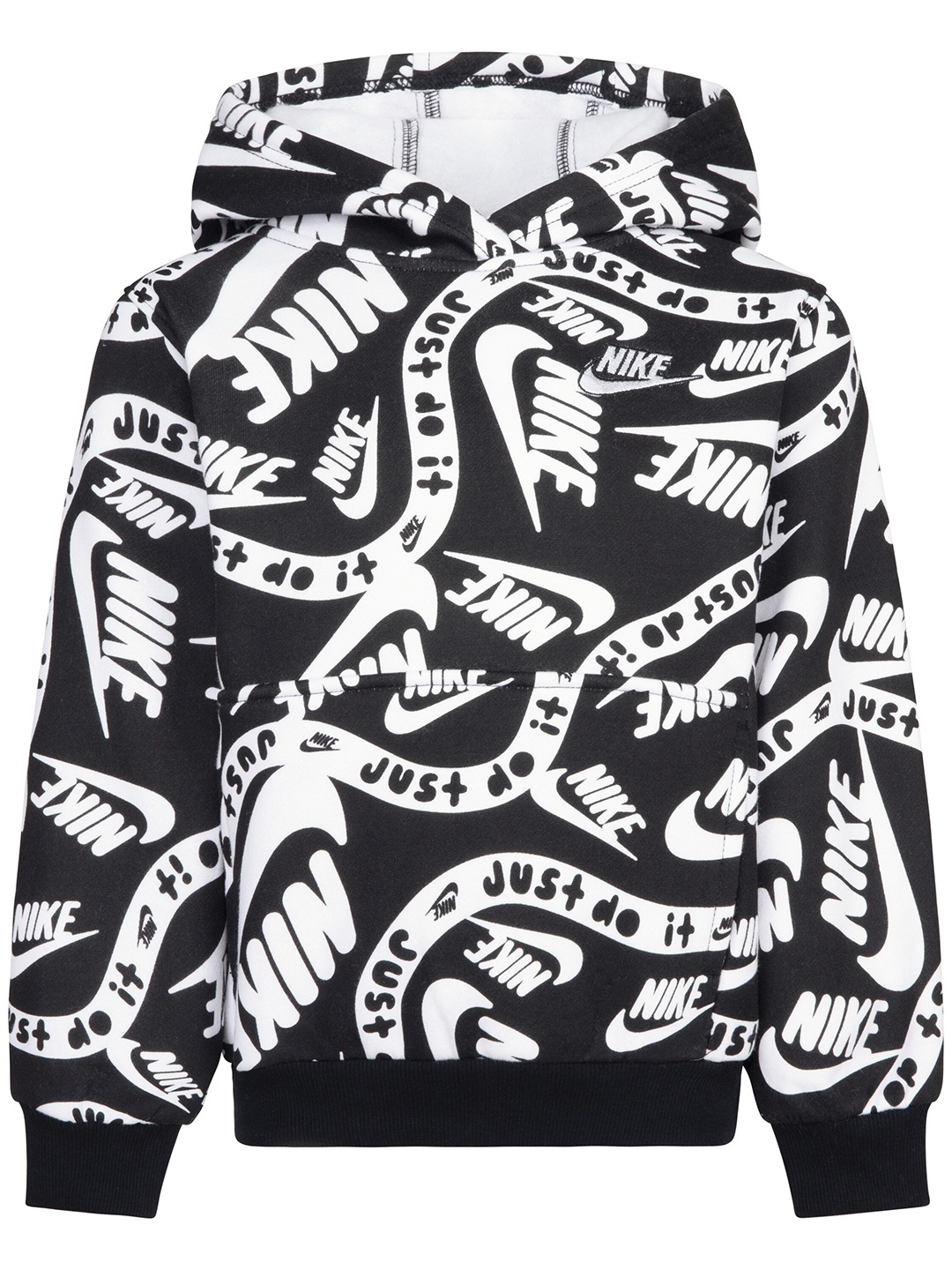 

Nike Boys Printed Hooded Sweatshirt, Black