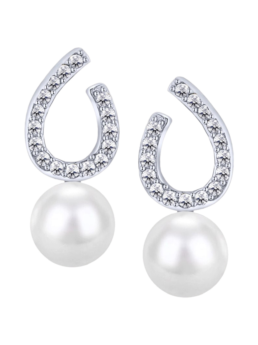 

MISS JO 92.5 Sterling Silver Contemporary Stud Earrings