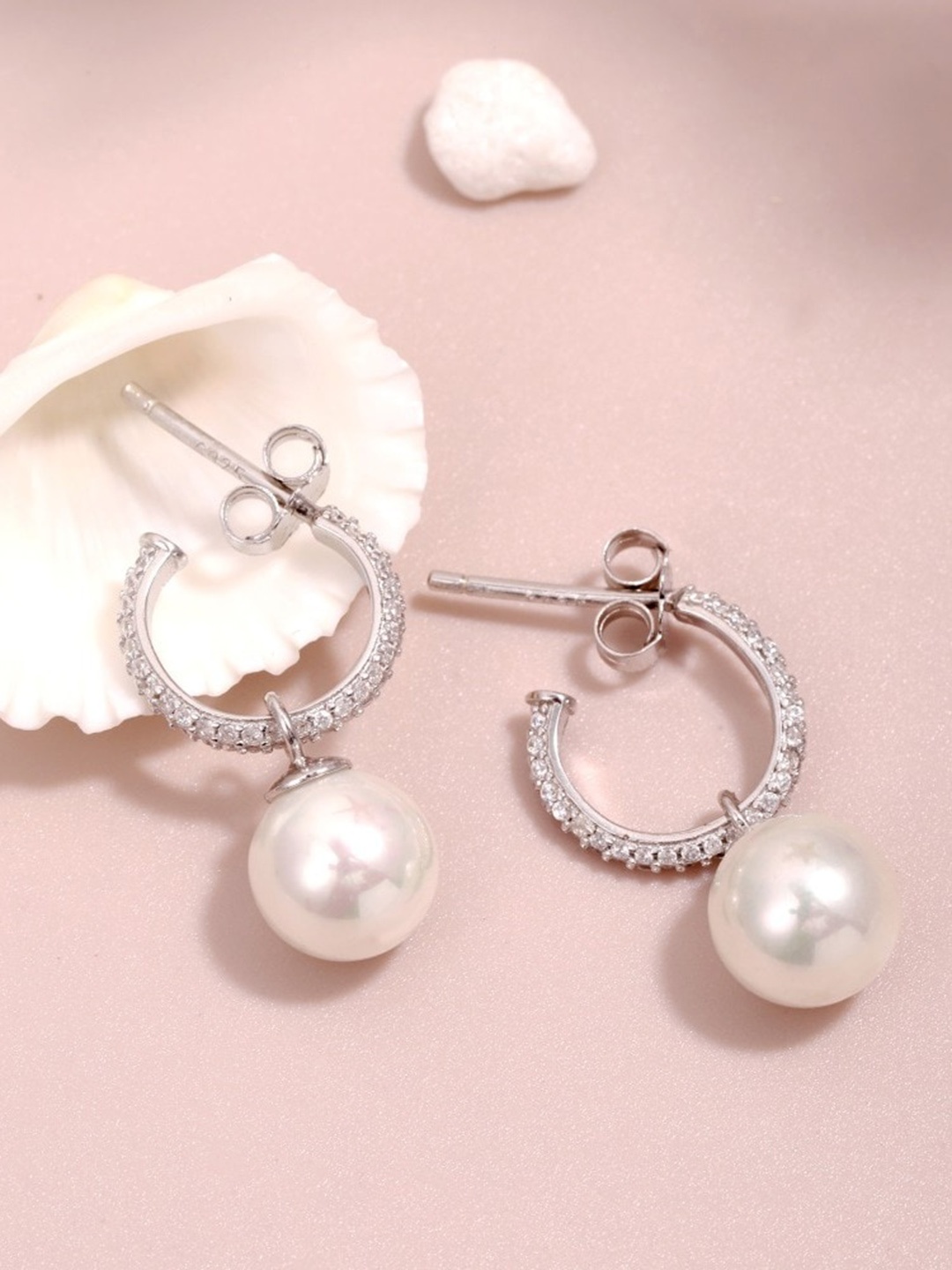 

MISS JO 92.5 Sterling Silver Contemporary Drop Earrings