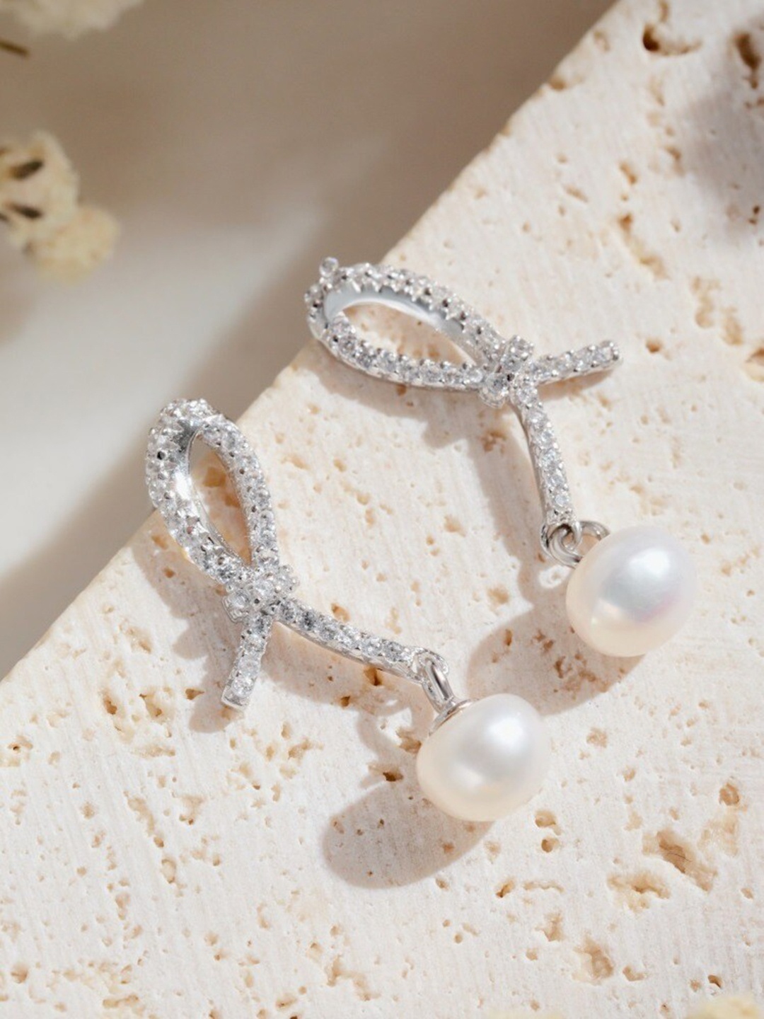 

MISS JO 92.5 Sterling Silver Contemporary Studs Earrings